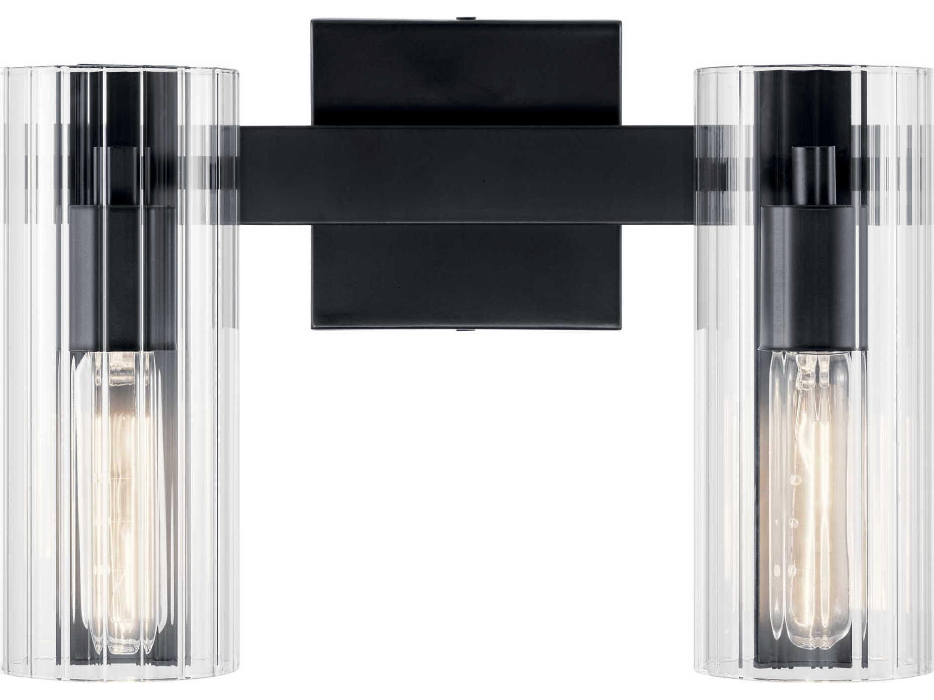 Kichler Jemsa 2-Light Black Vanity Light