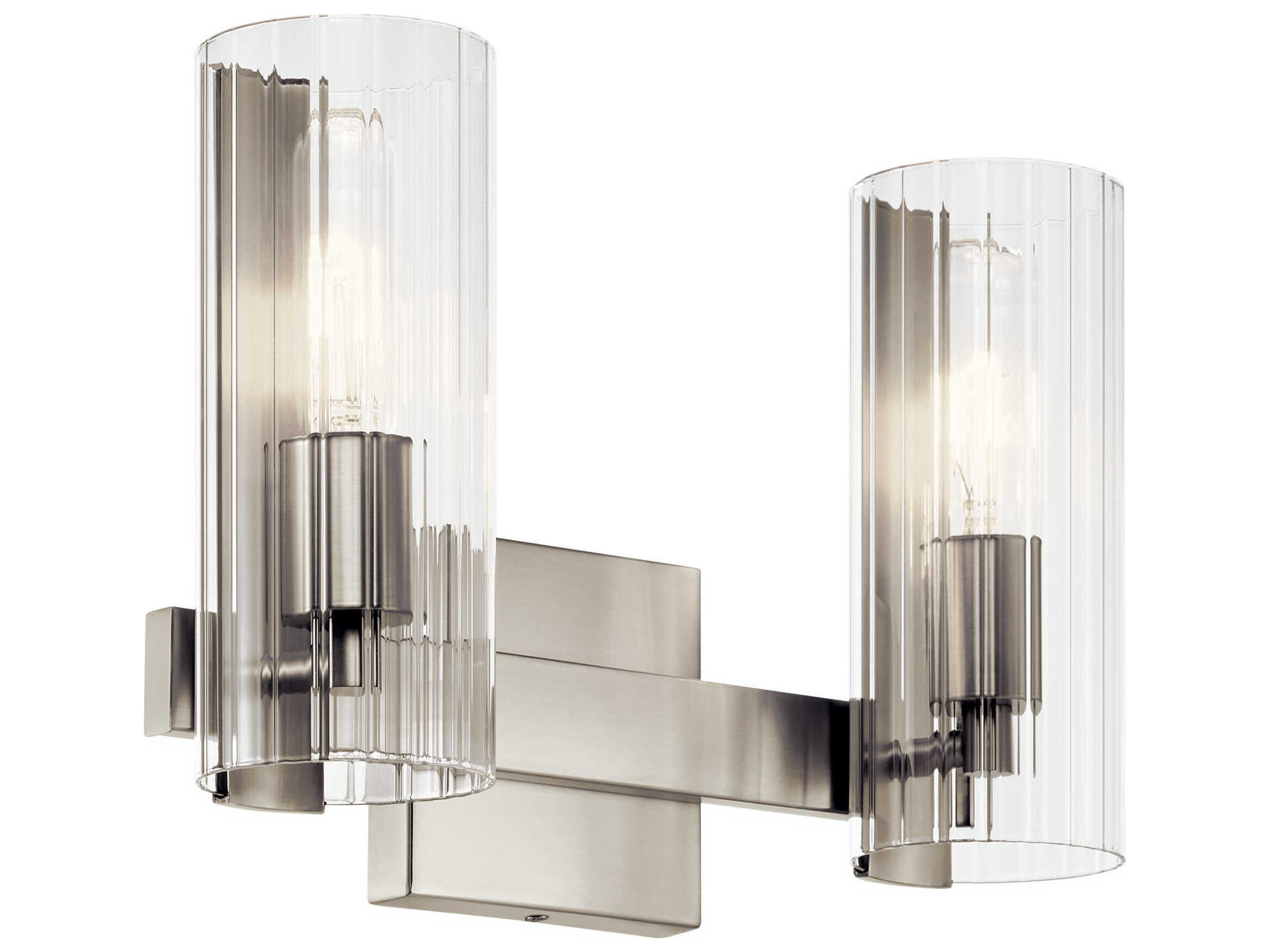 Kichler Jemsa 2-Light Brushed Nickel Vanity Light