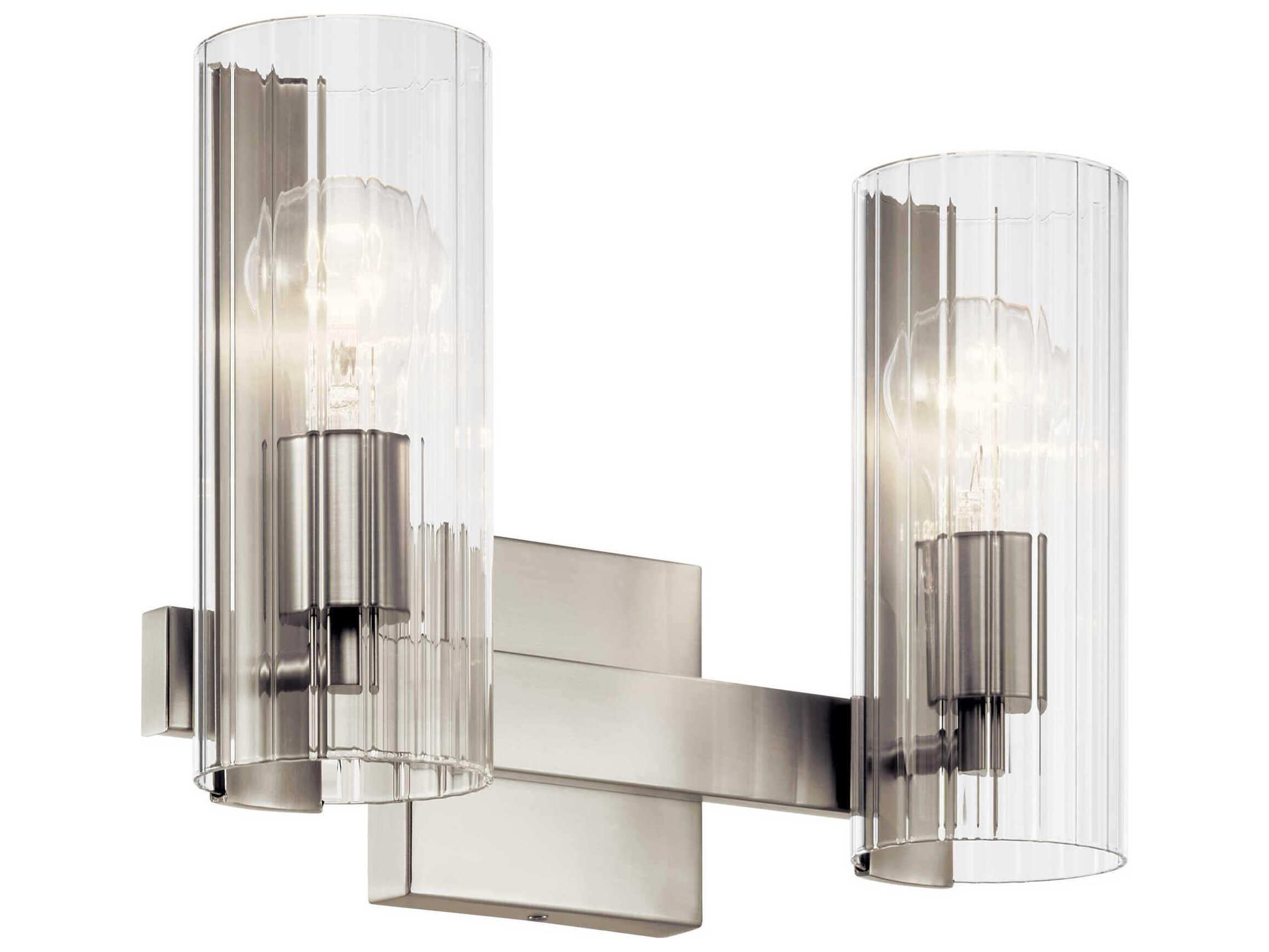 Kichler Jemsa 2-Light Brushed Nickel Vanity Light