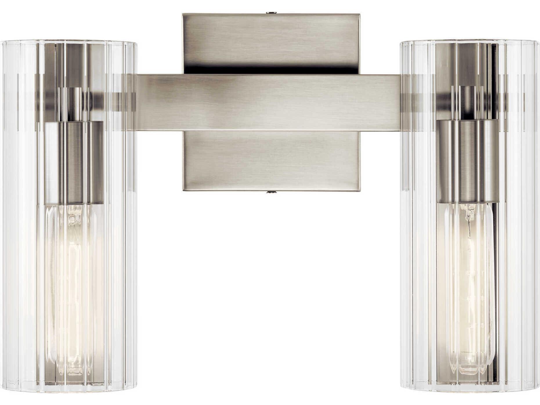 Kichler Jemsa 2-Light Brushed Nickel Vanity Light