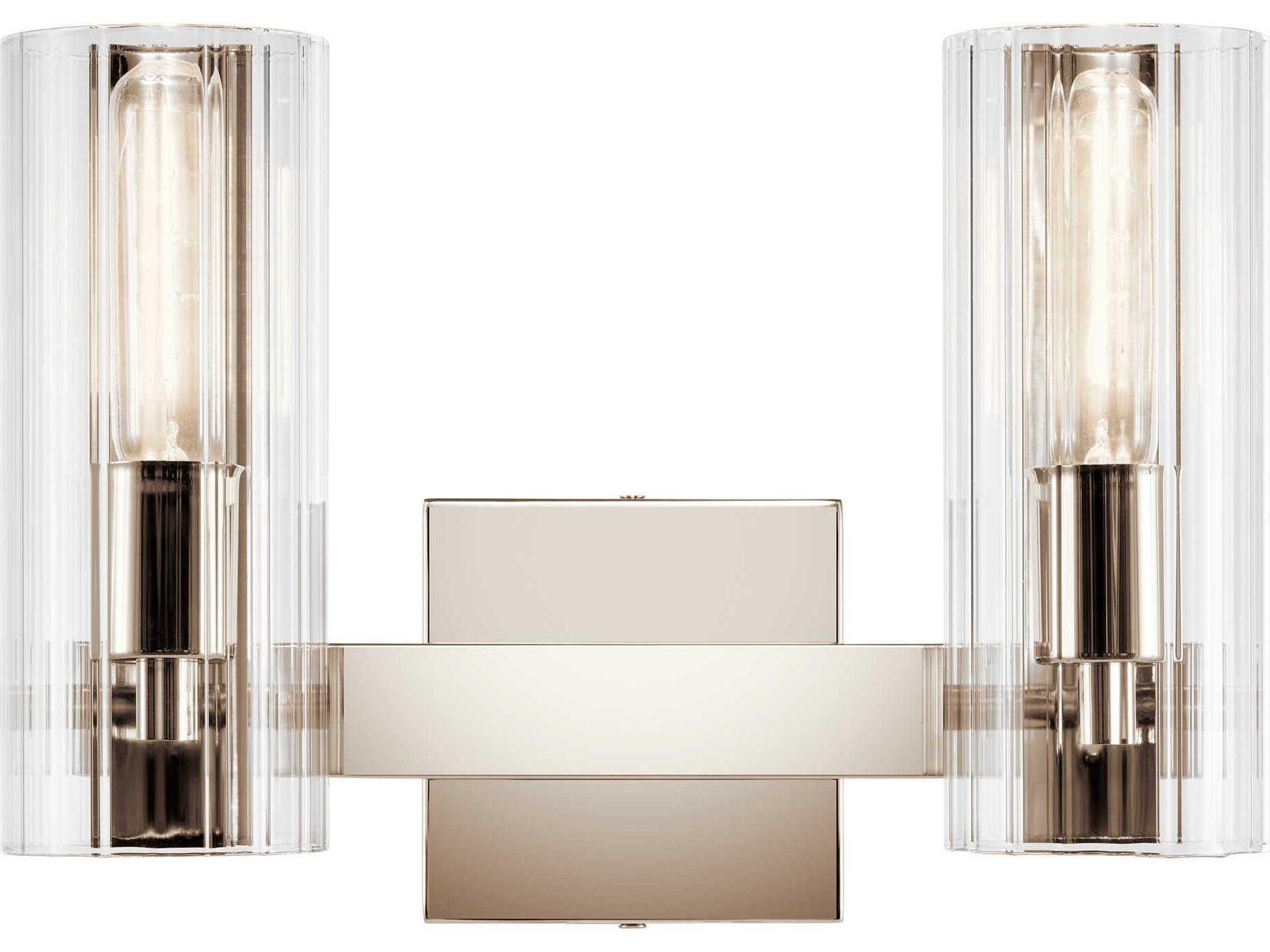Kichler Jemsa 2-Light Polished Nickel Vanity Light