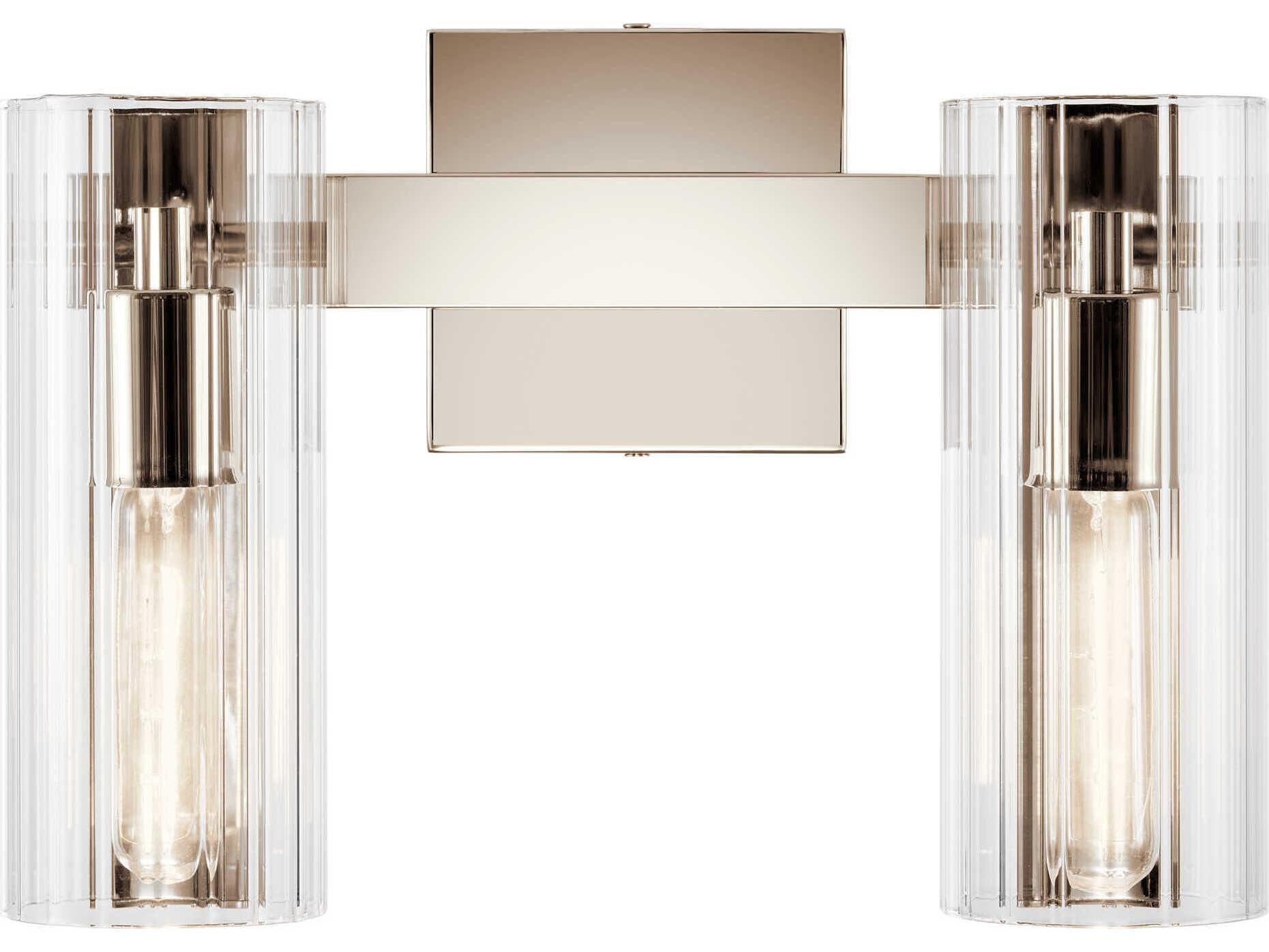 Kichler Jemsa 2-Light Polished Nickel Vanity Light