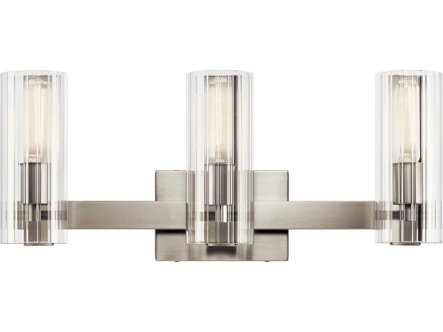 Kichler Jemsa 3-Light Brushed Nickel Vanity Light