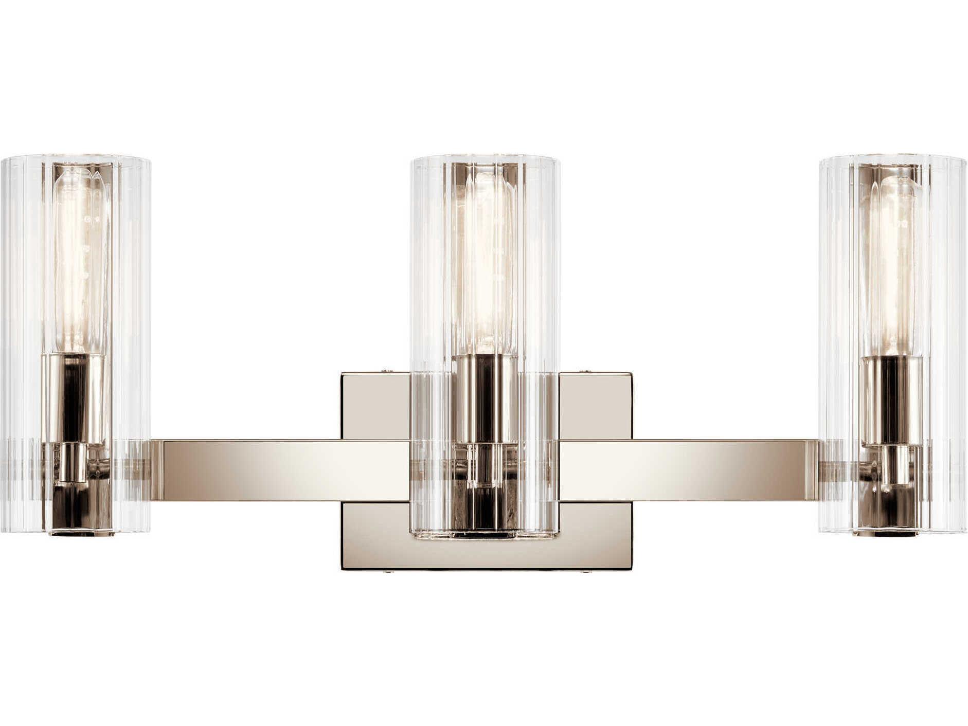 Kichler Jemsa 3-Light Polished Nickel Vanity Light