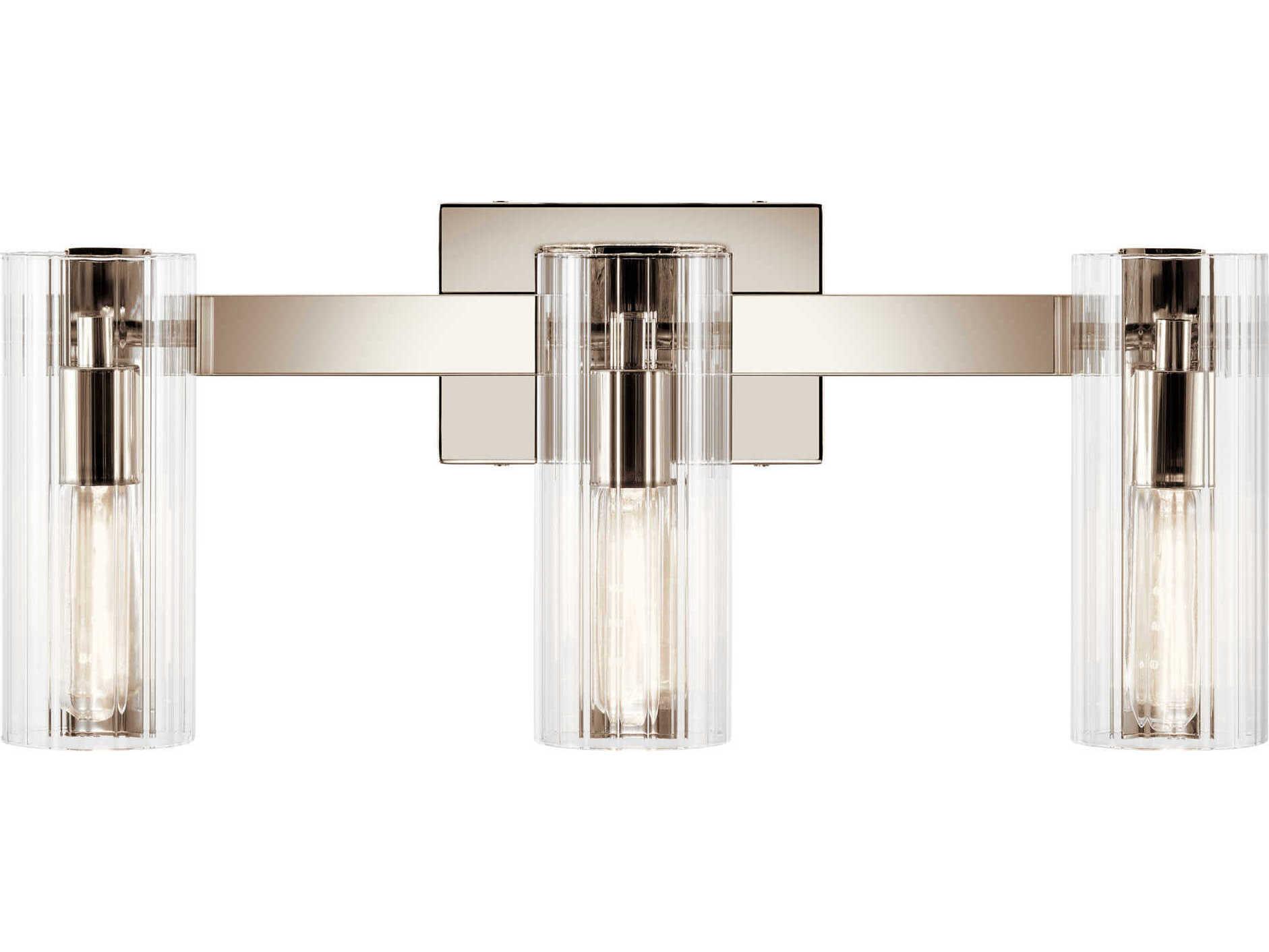 Kichler Jemsa 3-Light Polished Nickel Vanity Light