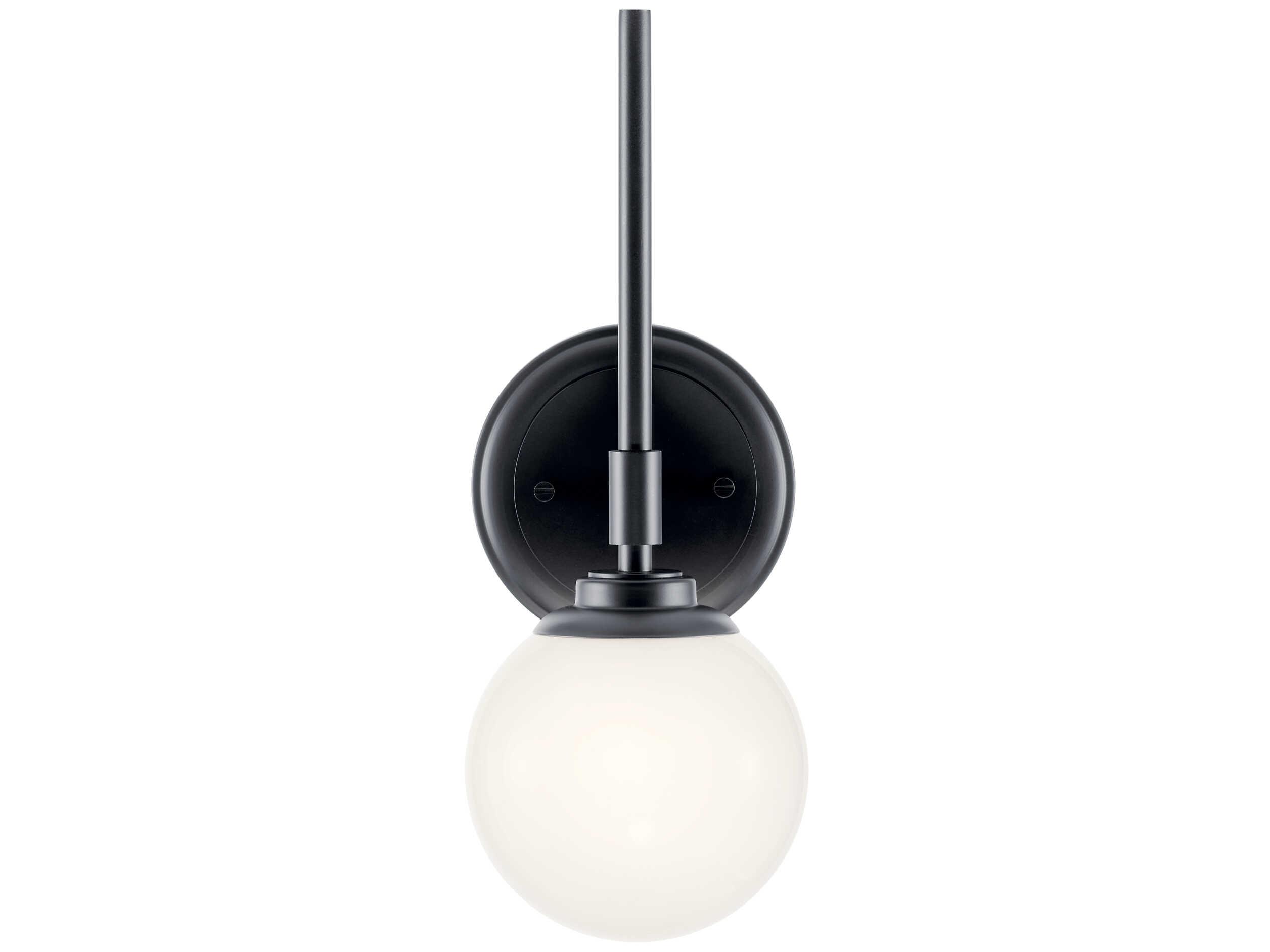Kichler Benno 1-Light Black Wall Sconce