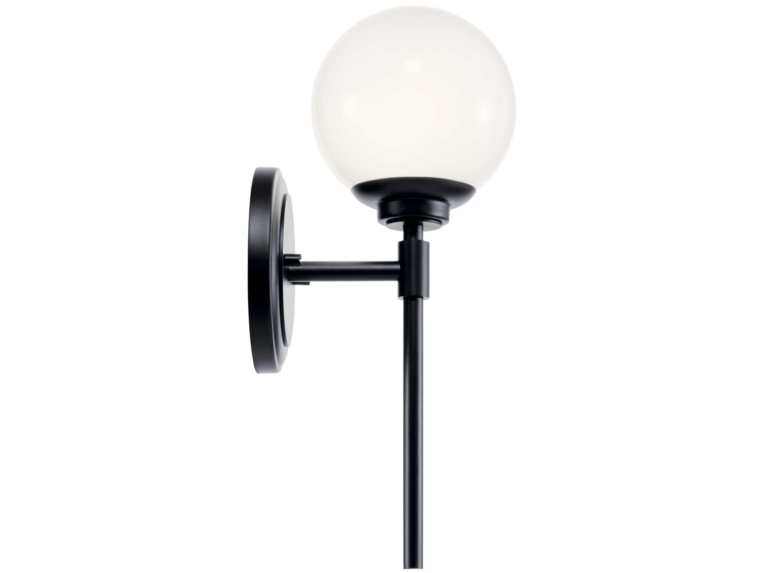 Kichler Benno 1-Light Black Wall Sconce