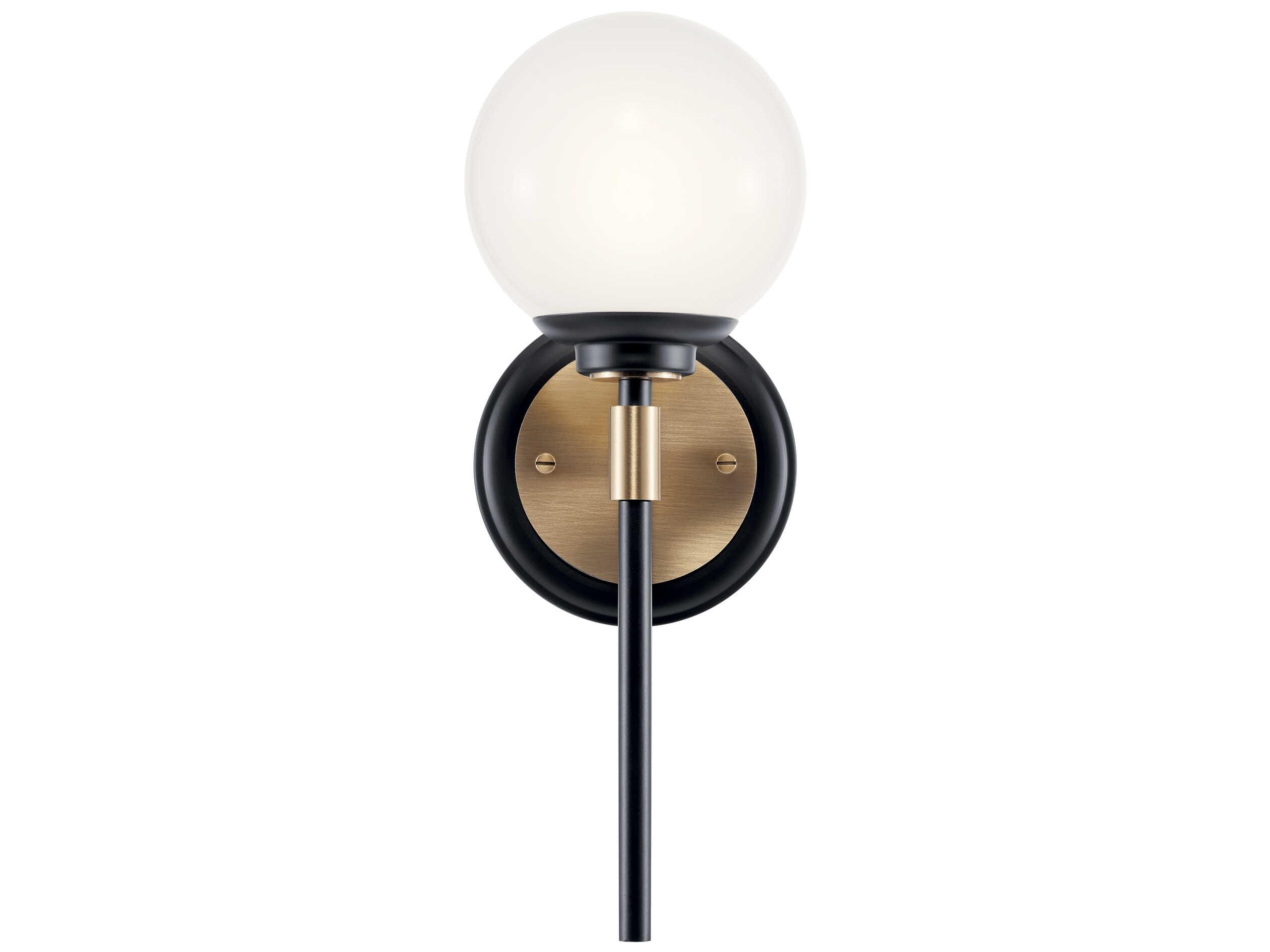 Kichler Benno 1-Light Black Wall Sconce