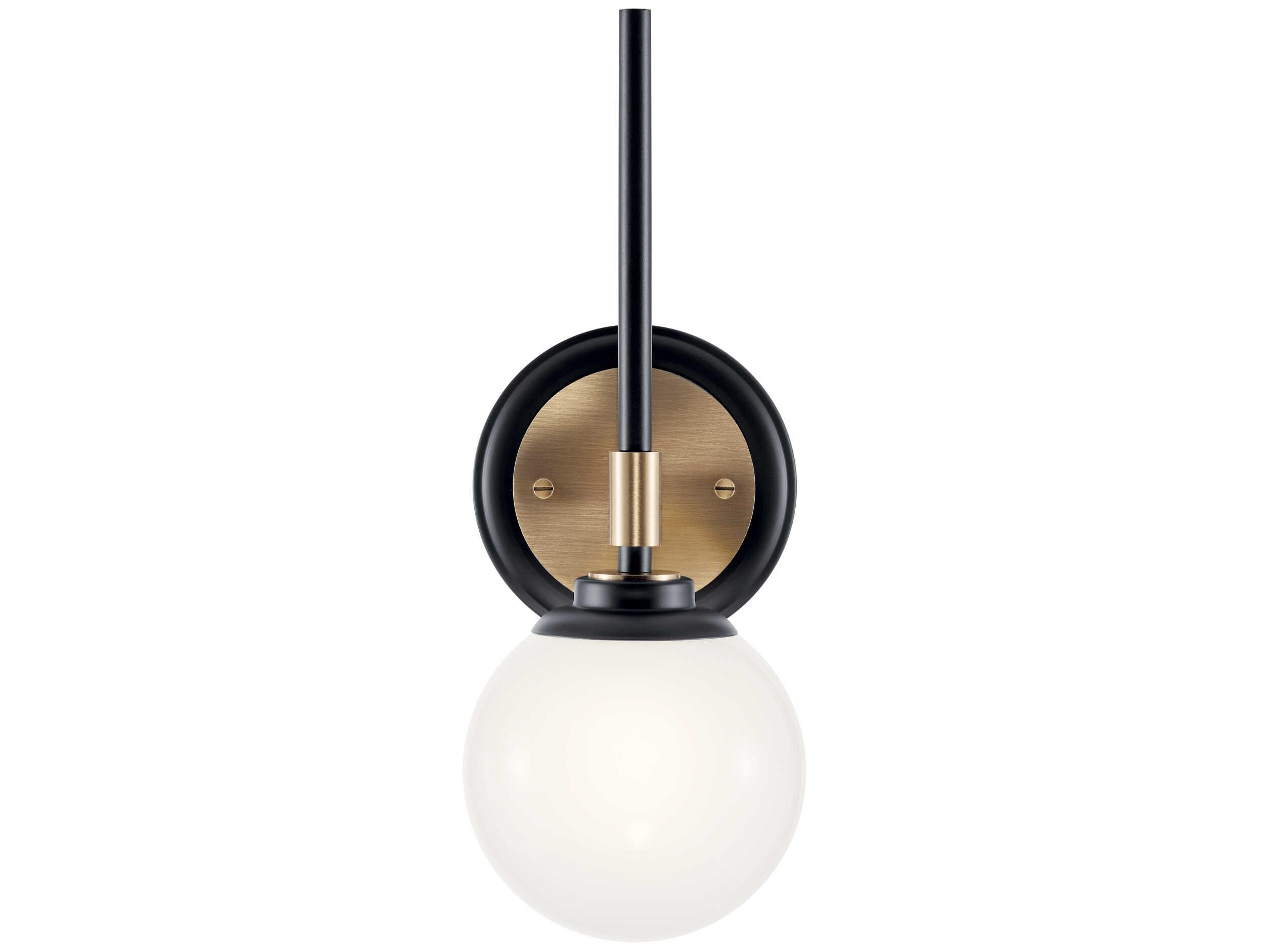 Kichler Benno 1-Light Black Wall Sconce