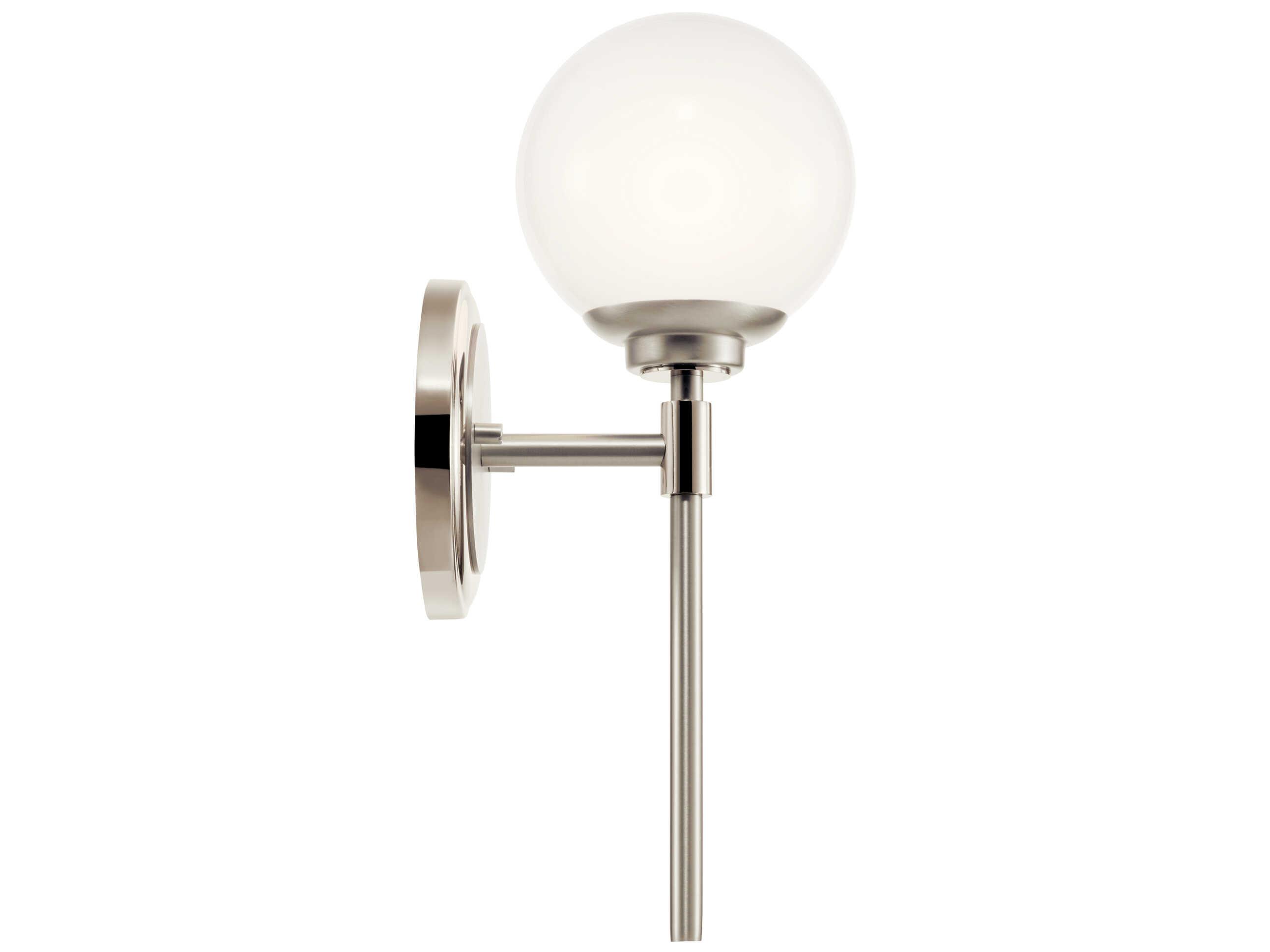 Kichler Benno 1-Light Polished Nickel Wall Sconce