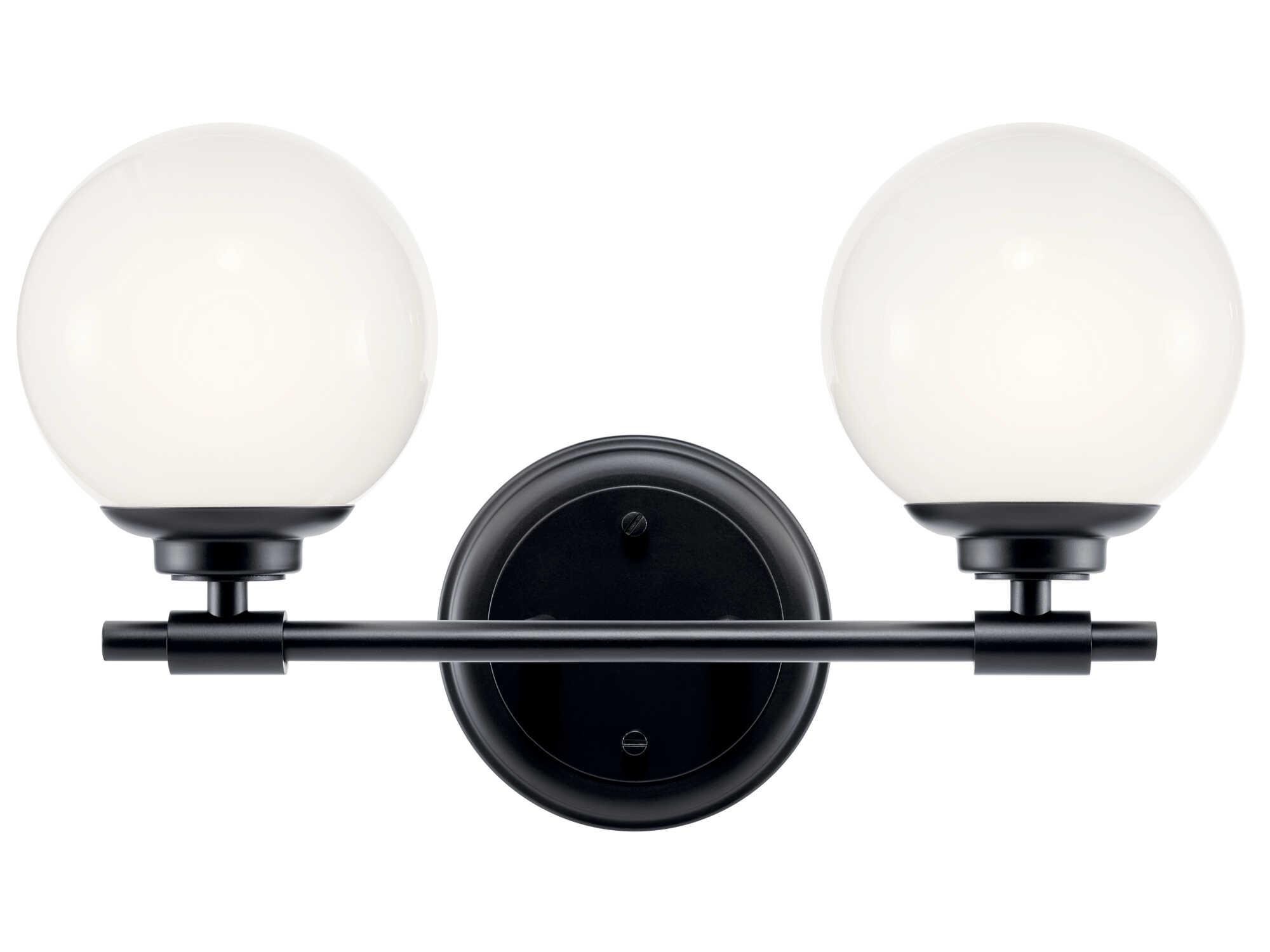 Kichler Benno 2-Light Black Vanity Light