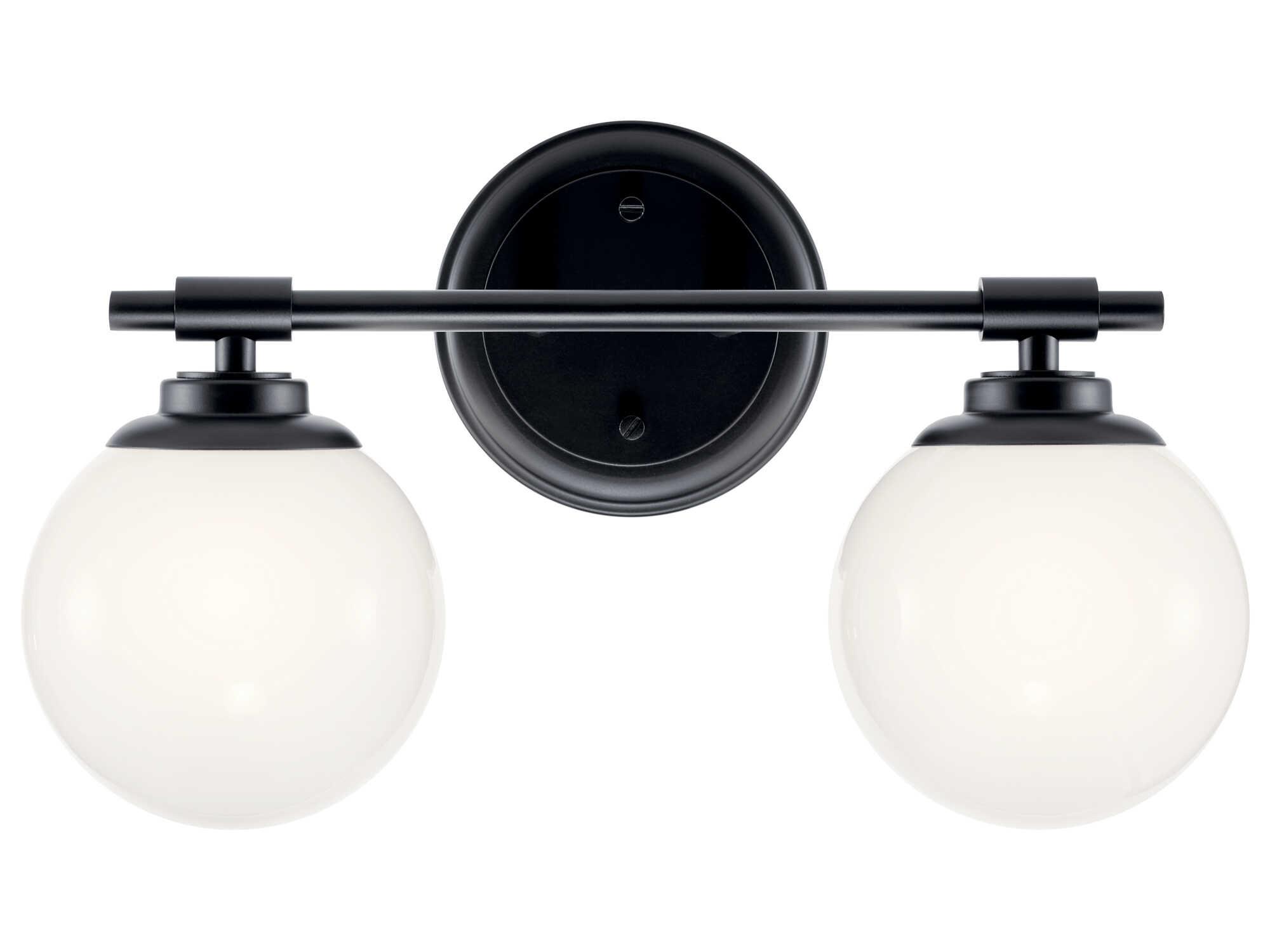 Kichler Benno 2-Light Black Vanity Light