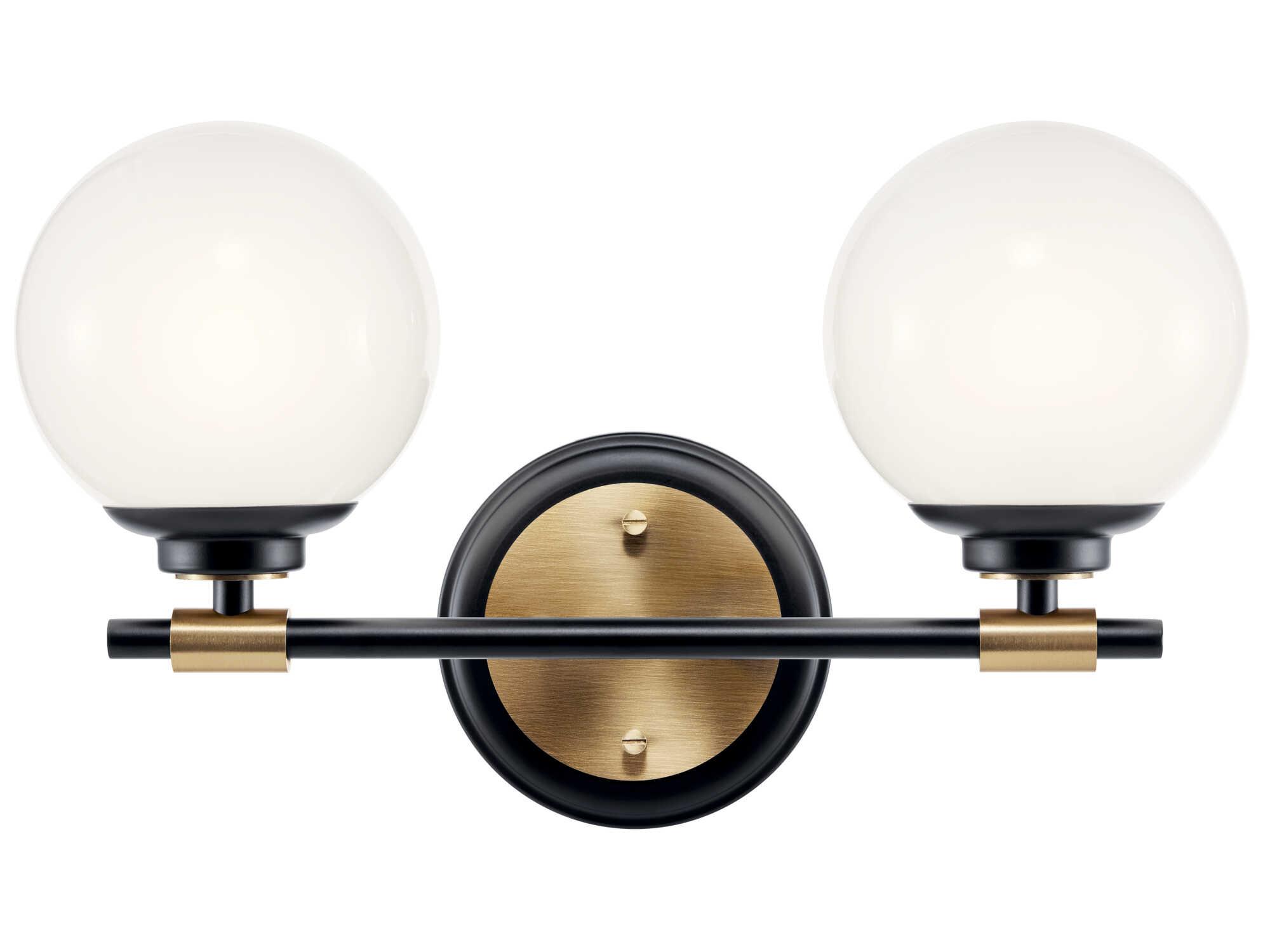 Kichler Benno 2-Light Black Vanity Light