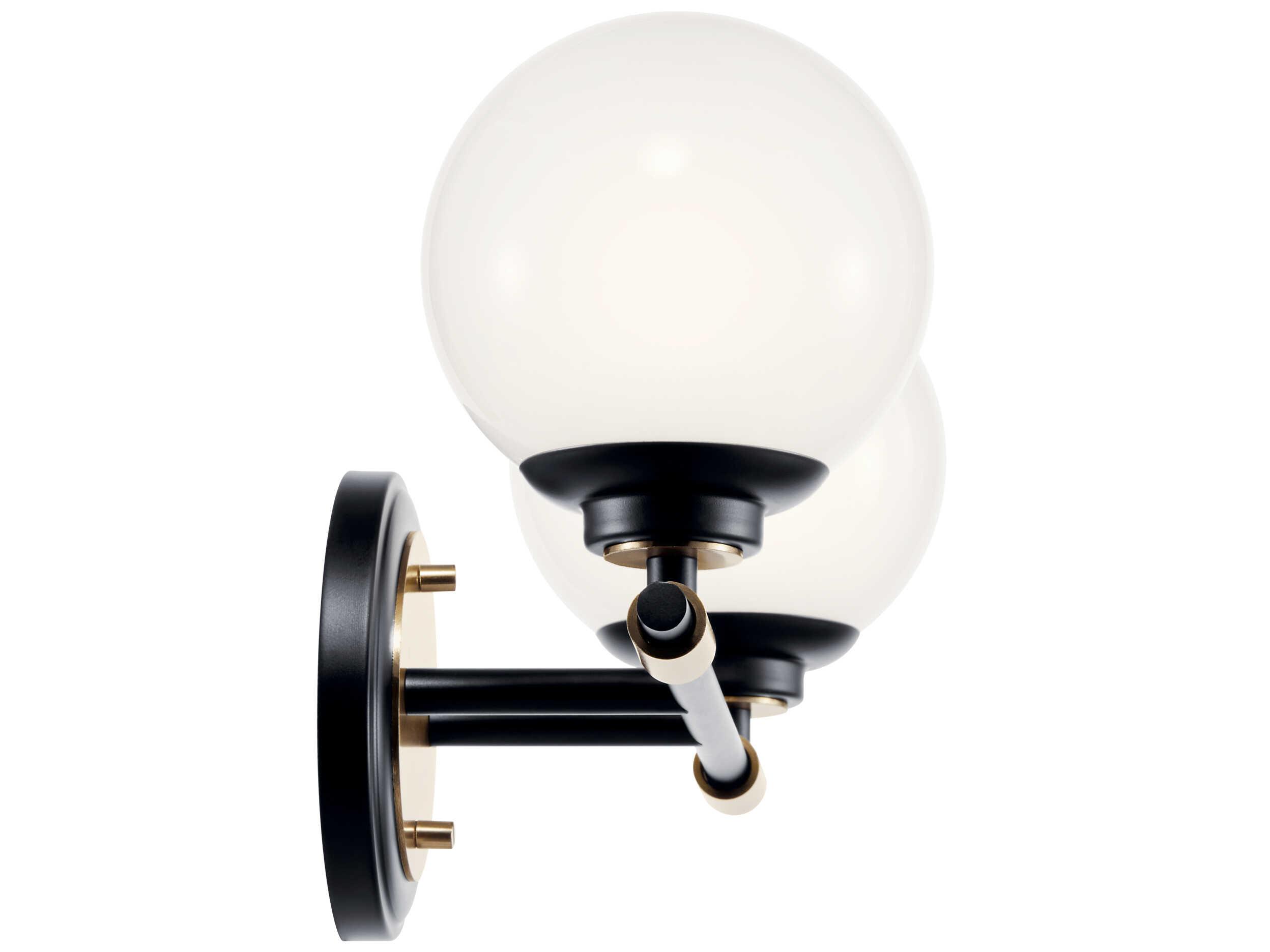 Kichler Benno 2-Light Black Vanity Light