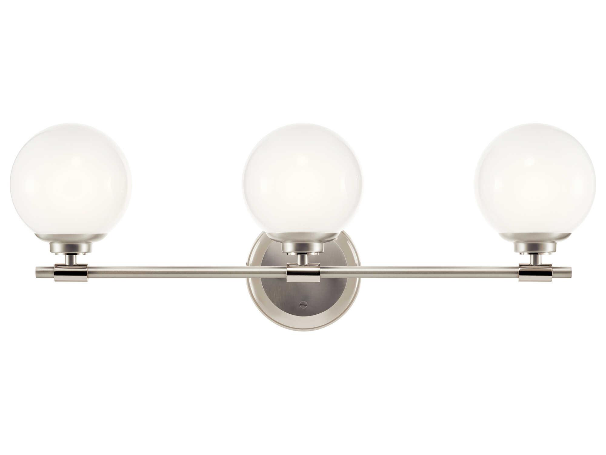 Kichler Benno 3-Light Polished Nickel Vanity Light