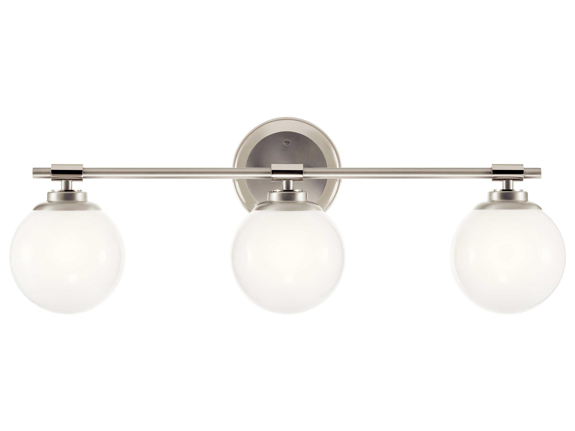 Kichler Benno 3-Light Polished Nickel Vanity Light