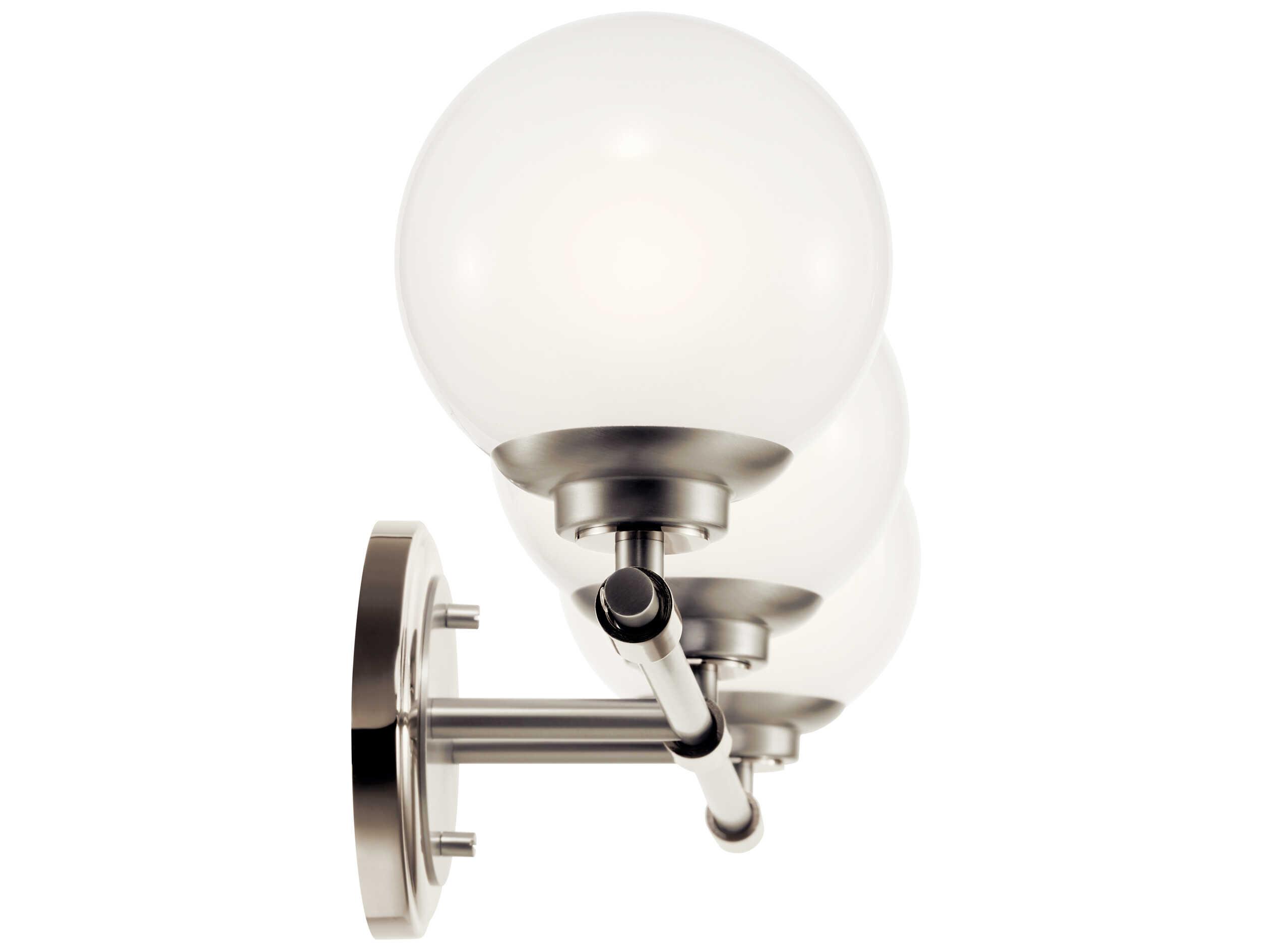 Kichler Benno 3-Light Polished Nickel Vanity Light