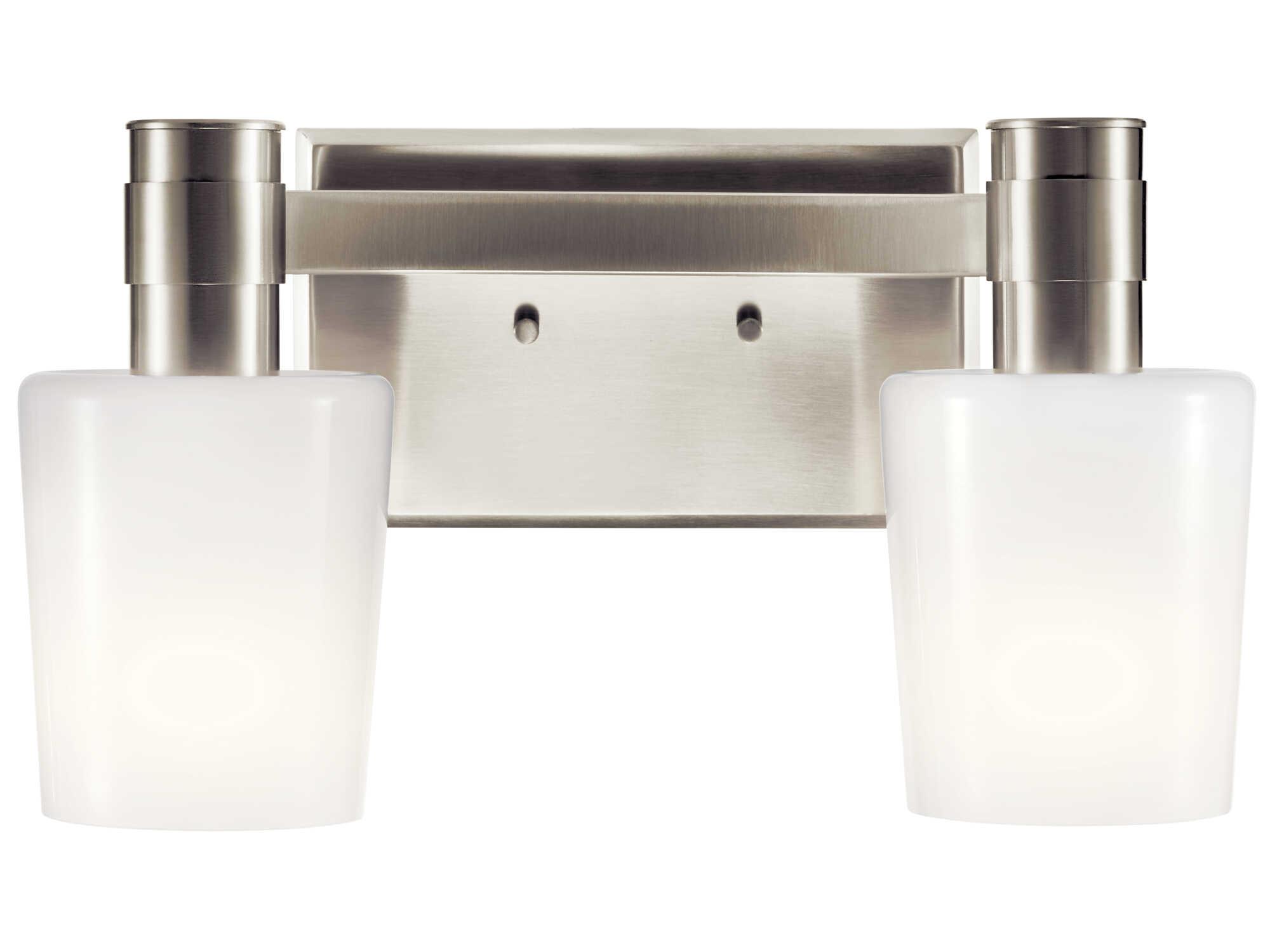 Kichler Adani 2-Light Brushed Nickel Vanity Light