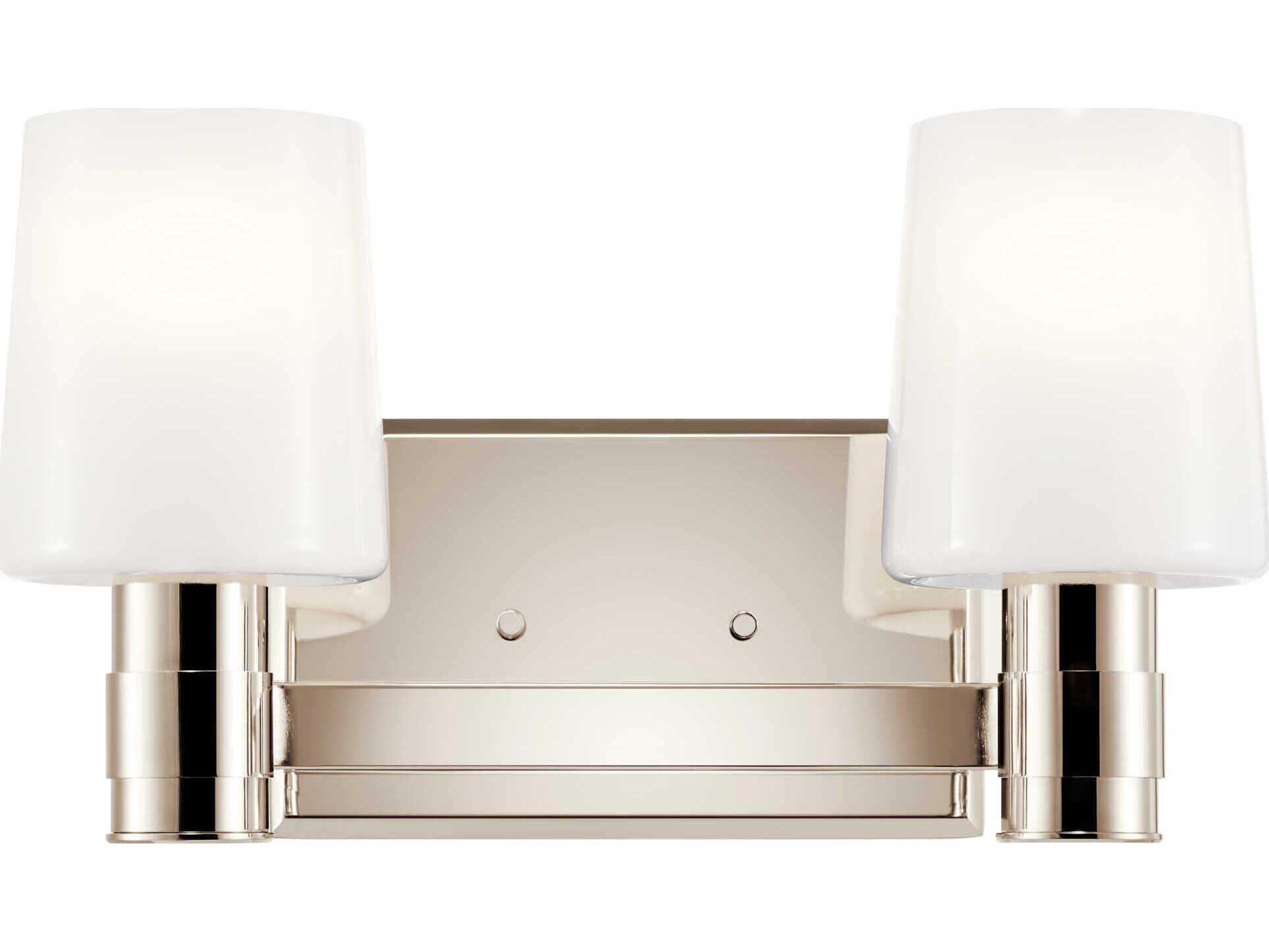 Kichler Adani 2-Light Polished Nickel Vanity Light