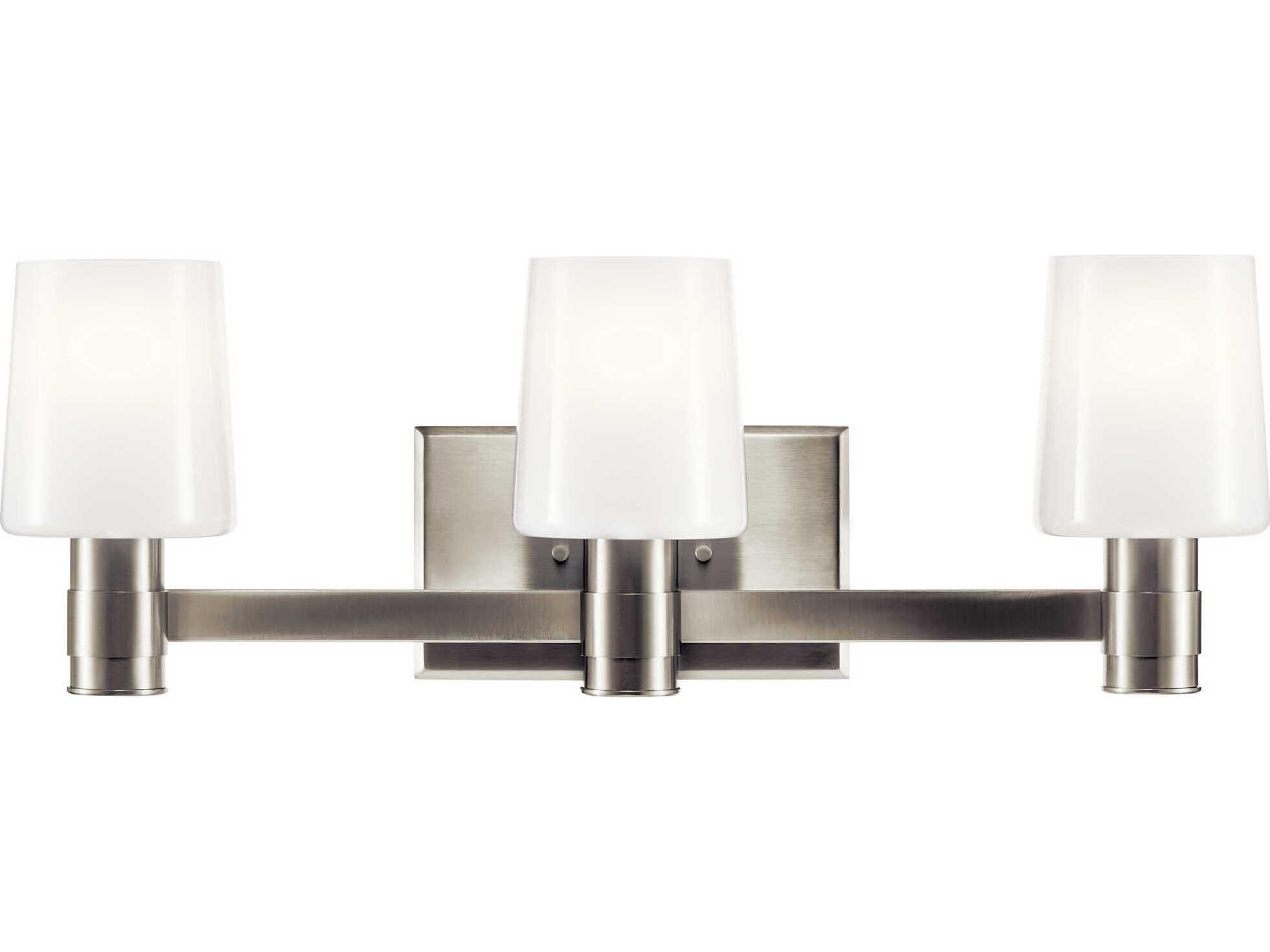 Kichler Adani 3-Light Brushed Nickel Vanity Light