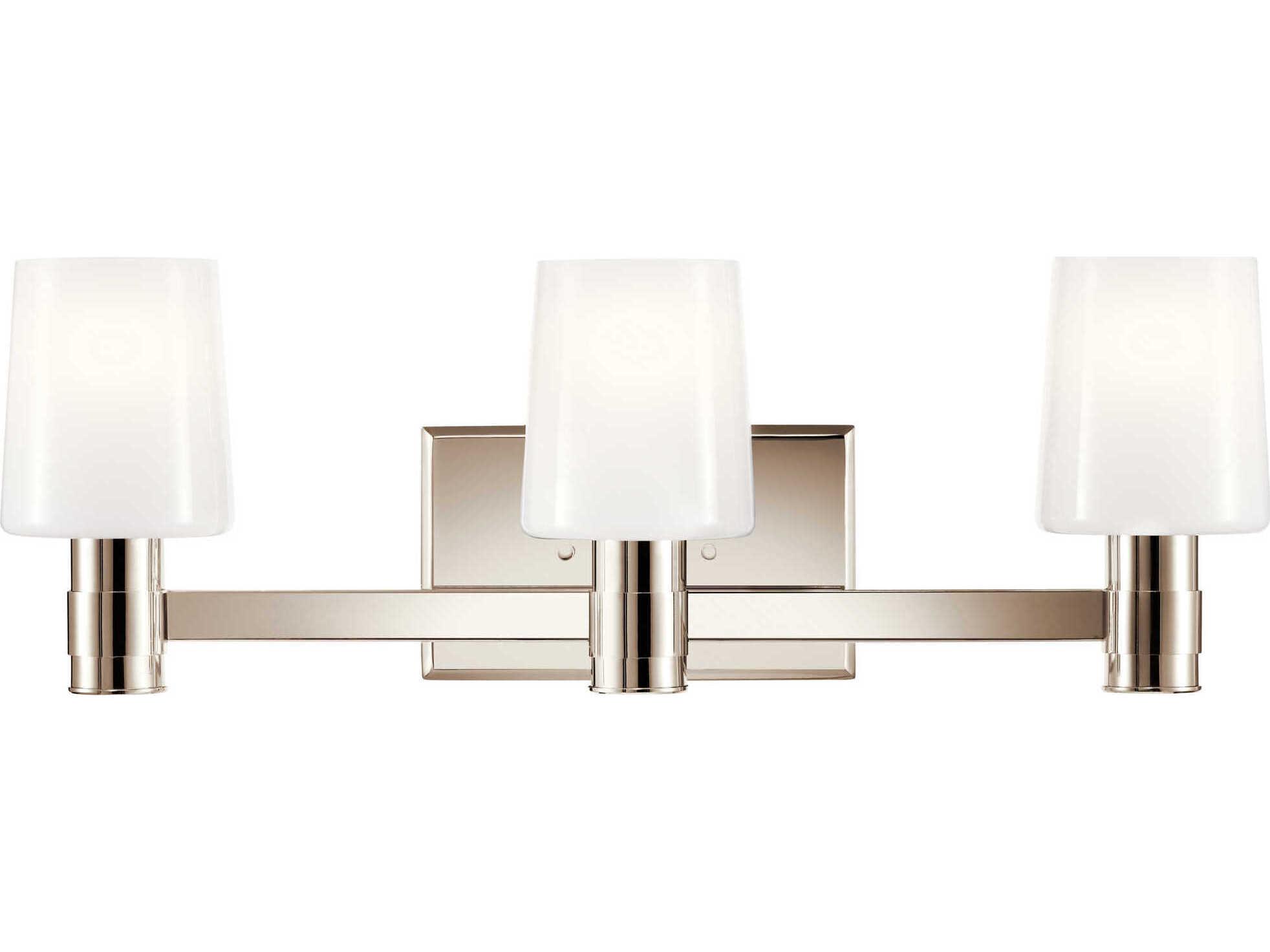 Kichler Adani 3-Light Polished Nickel Vanity Light
