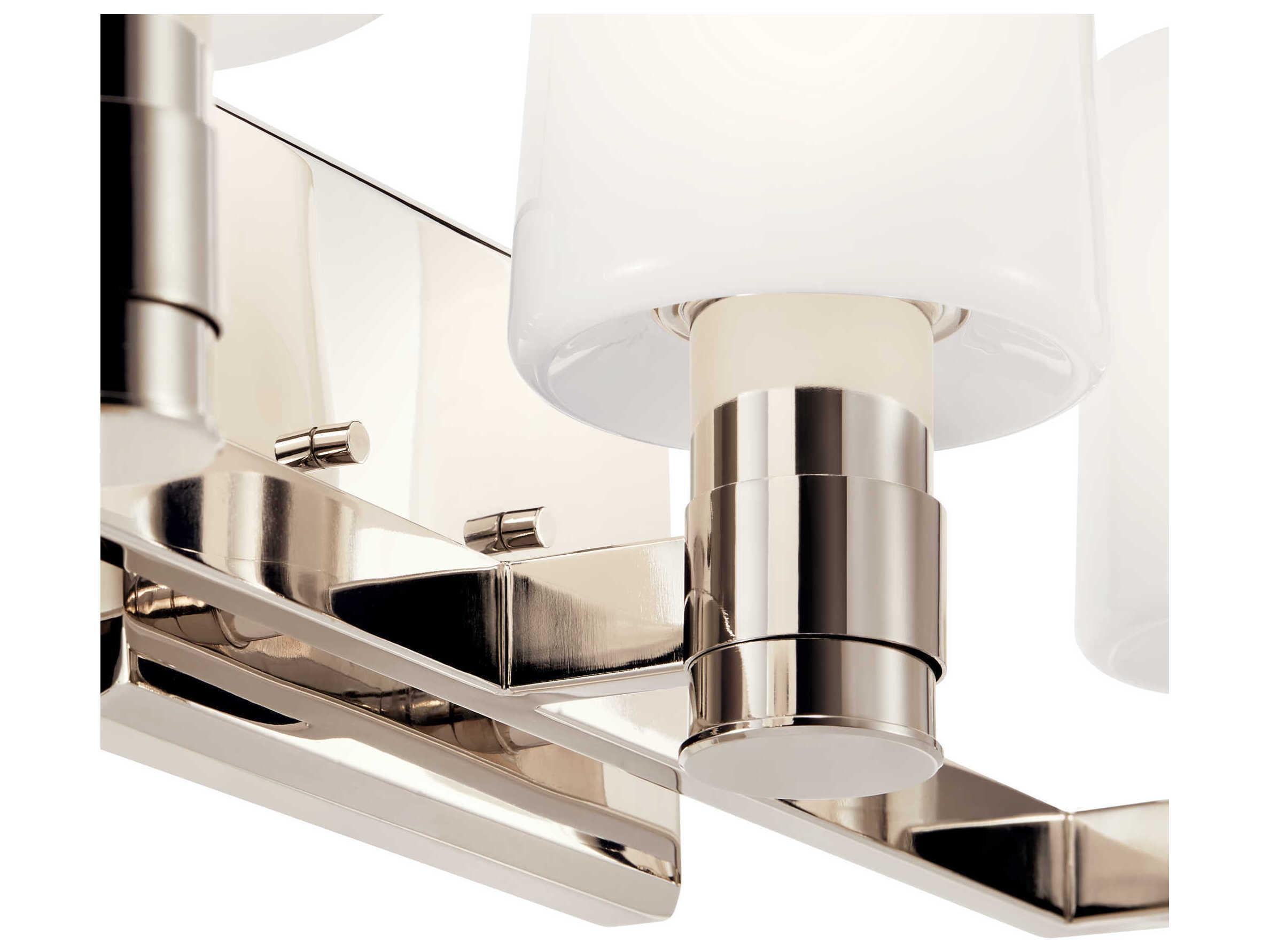 Kichler Adani 3-Light Polished Nickel Vanity Light