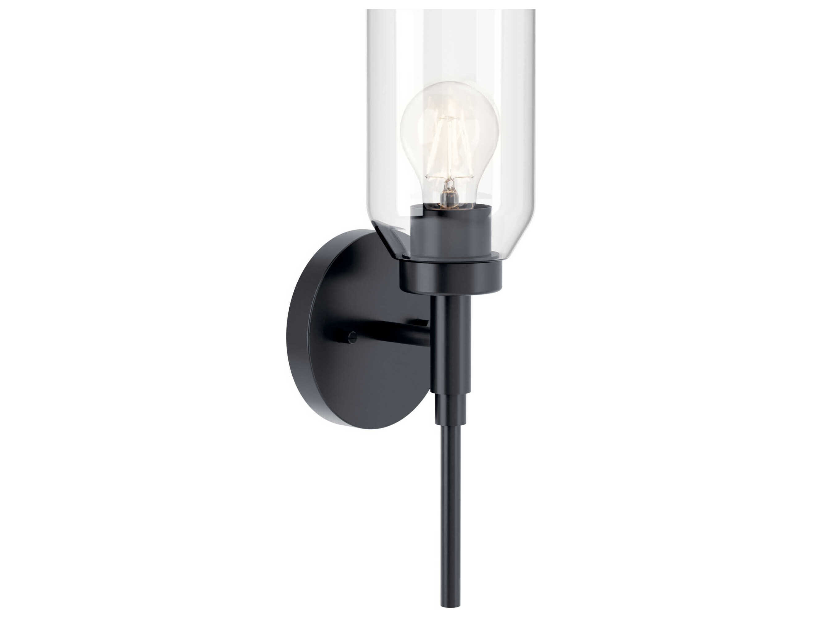 Kichler Madden 1-Light Black Wall Sconce