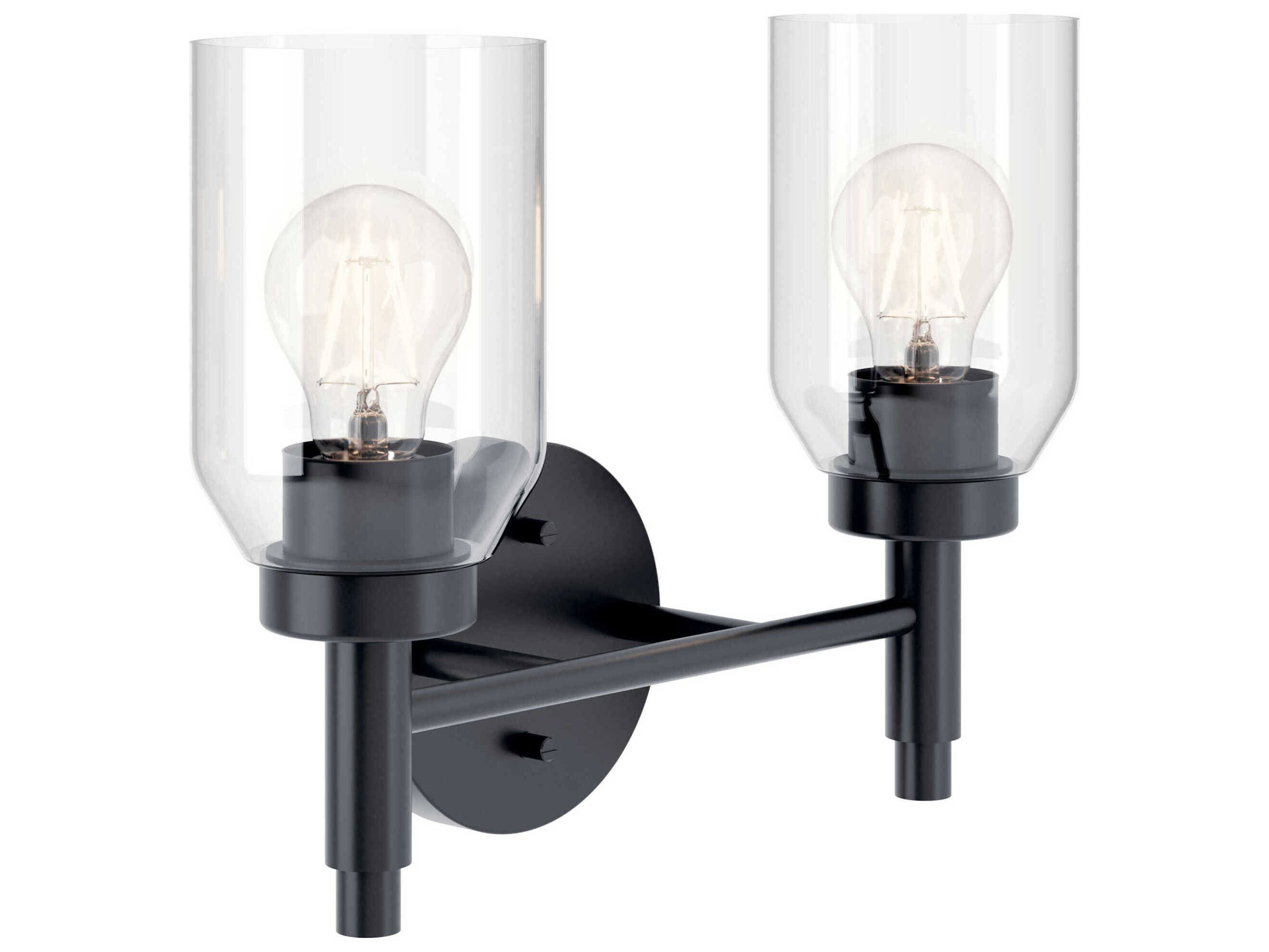 Kichler Madden 2-Light Black Vanity Light