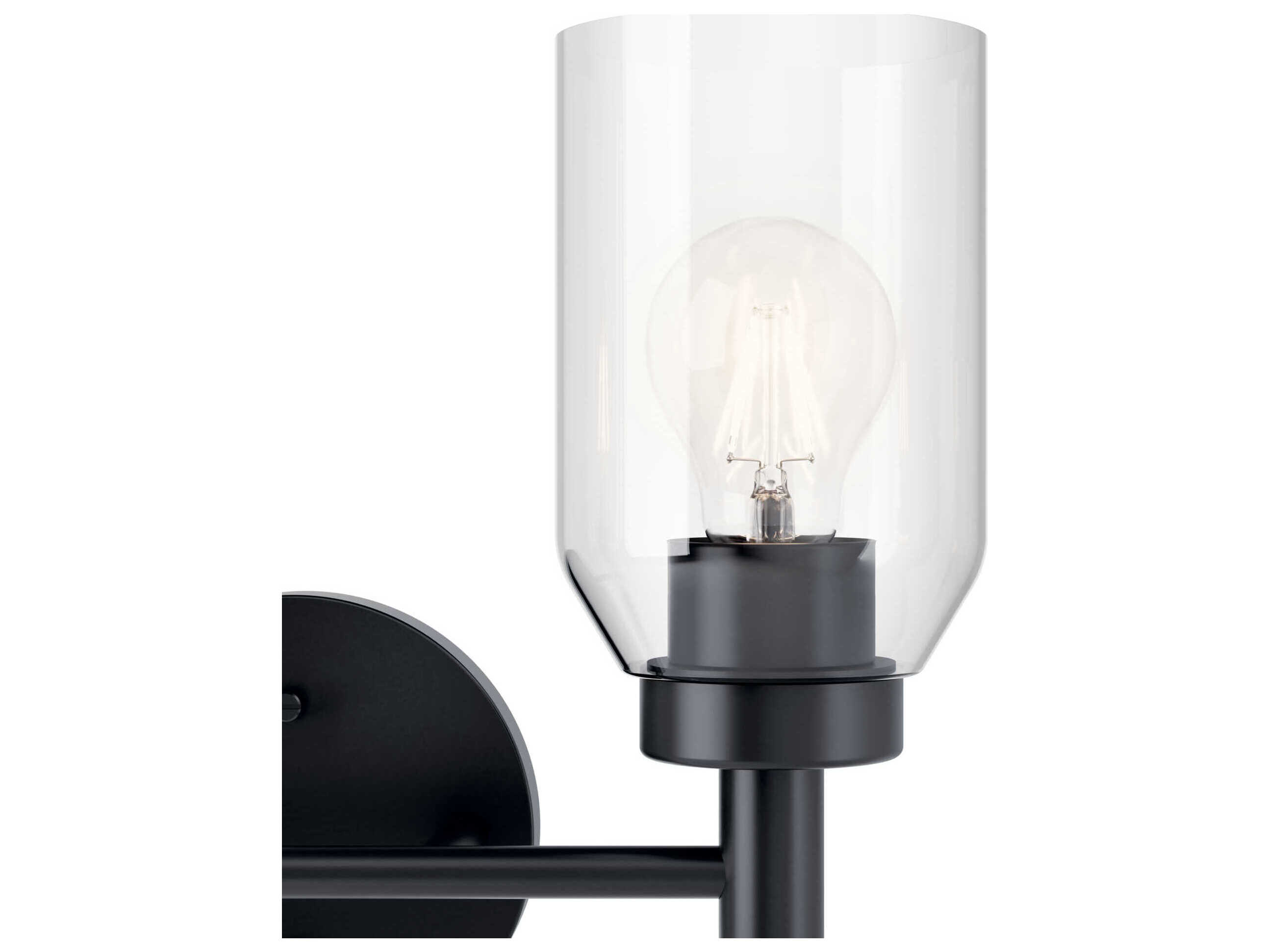 Kichler Madden 2-Light Black Vanity Light