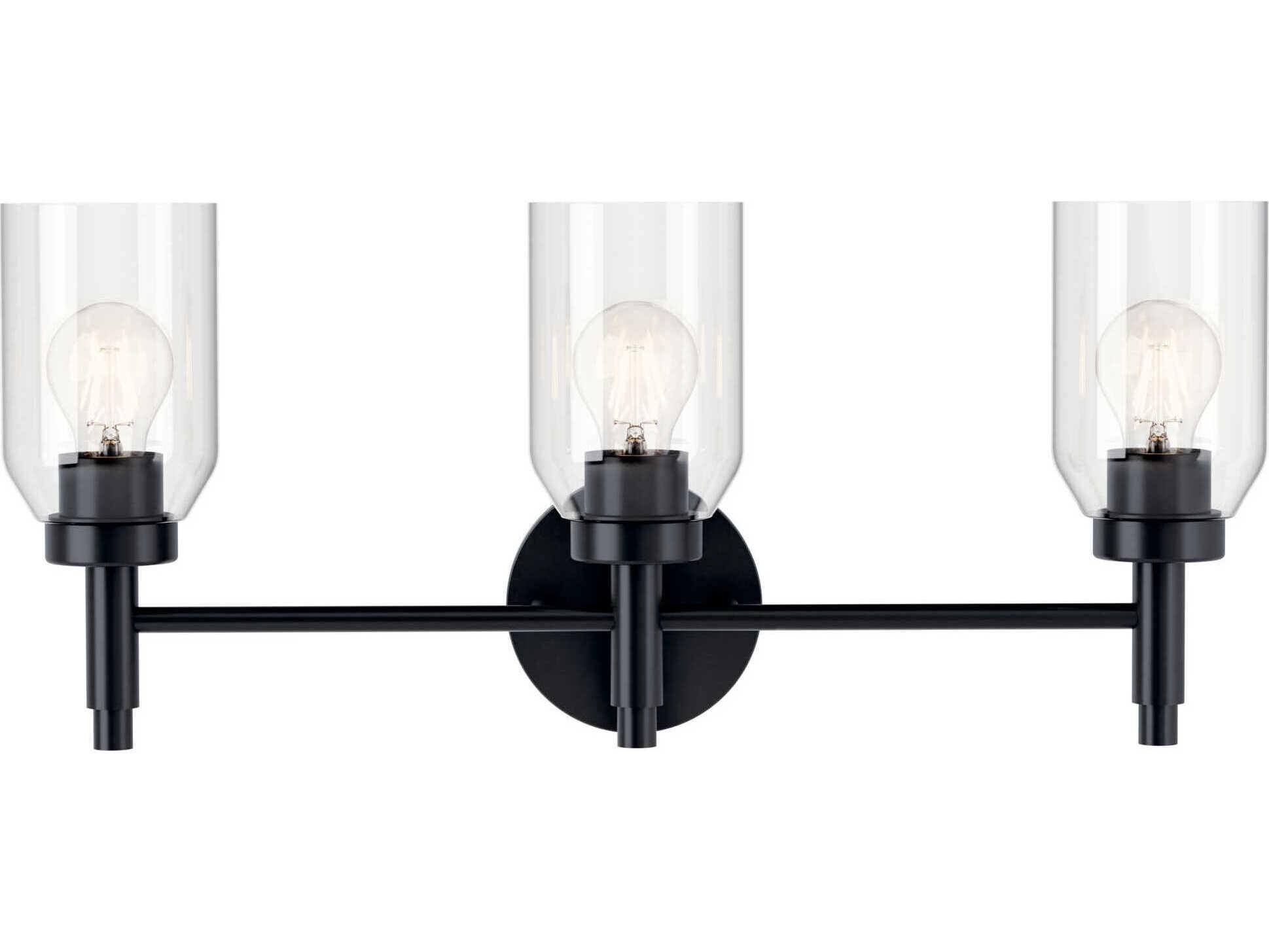 Kichler Madden 3-Light Black Vanity Light