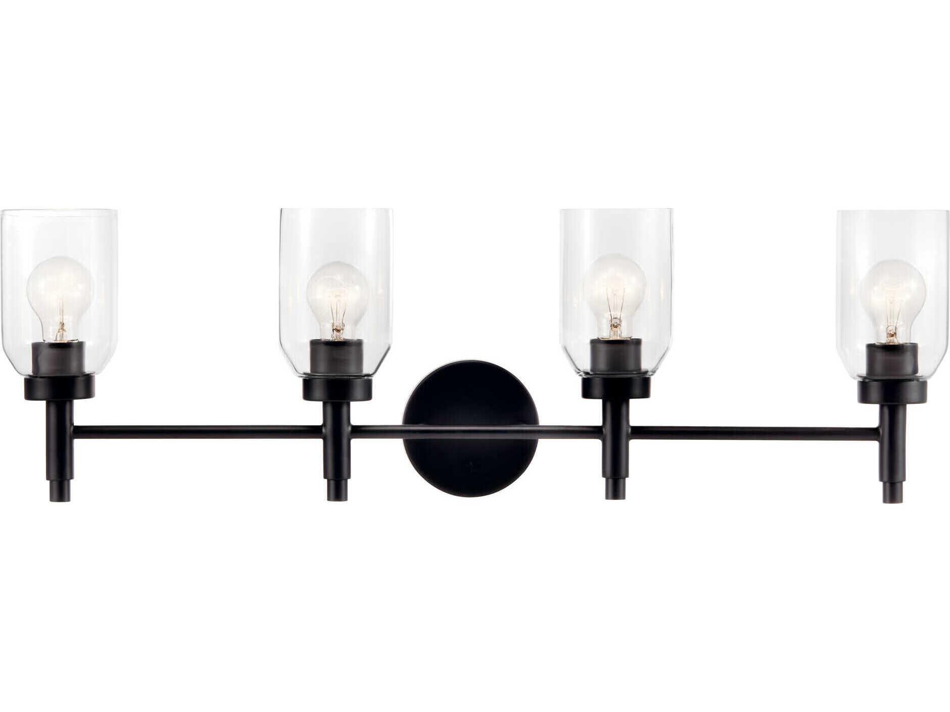 Kichler Madden 4-Light Black Vanity Light