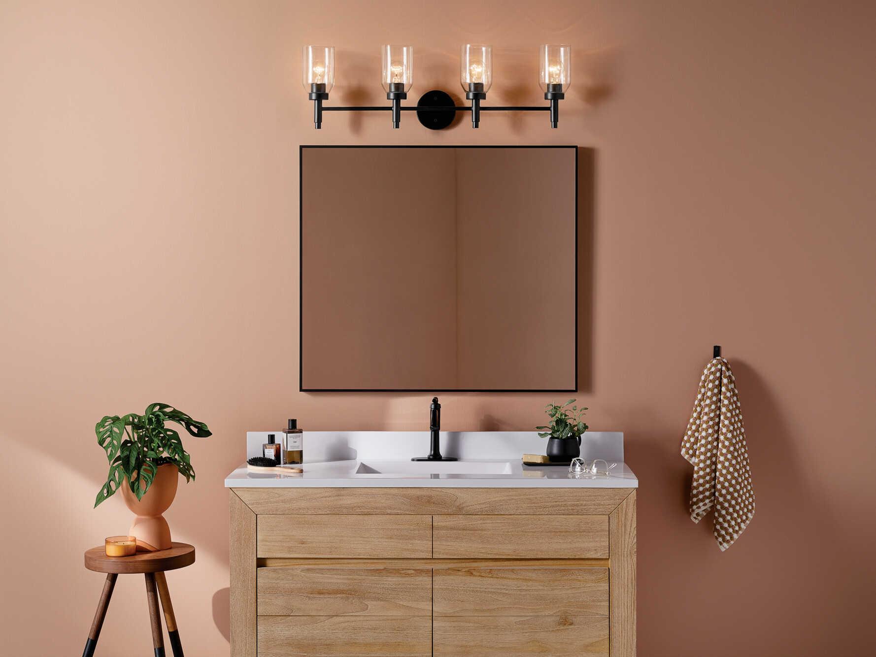 Kichler Madden 4-Light Black Vanity Light