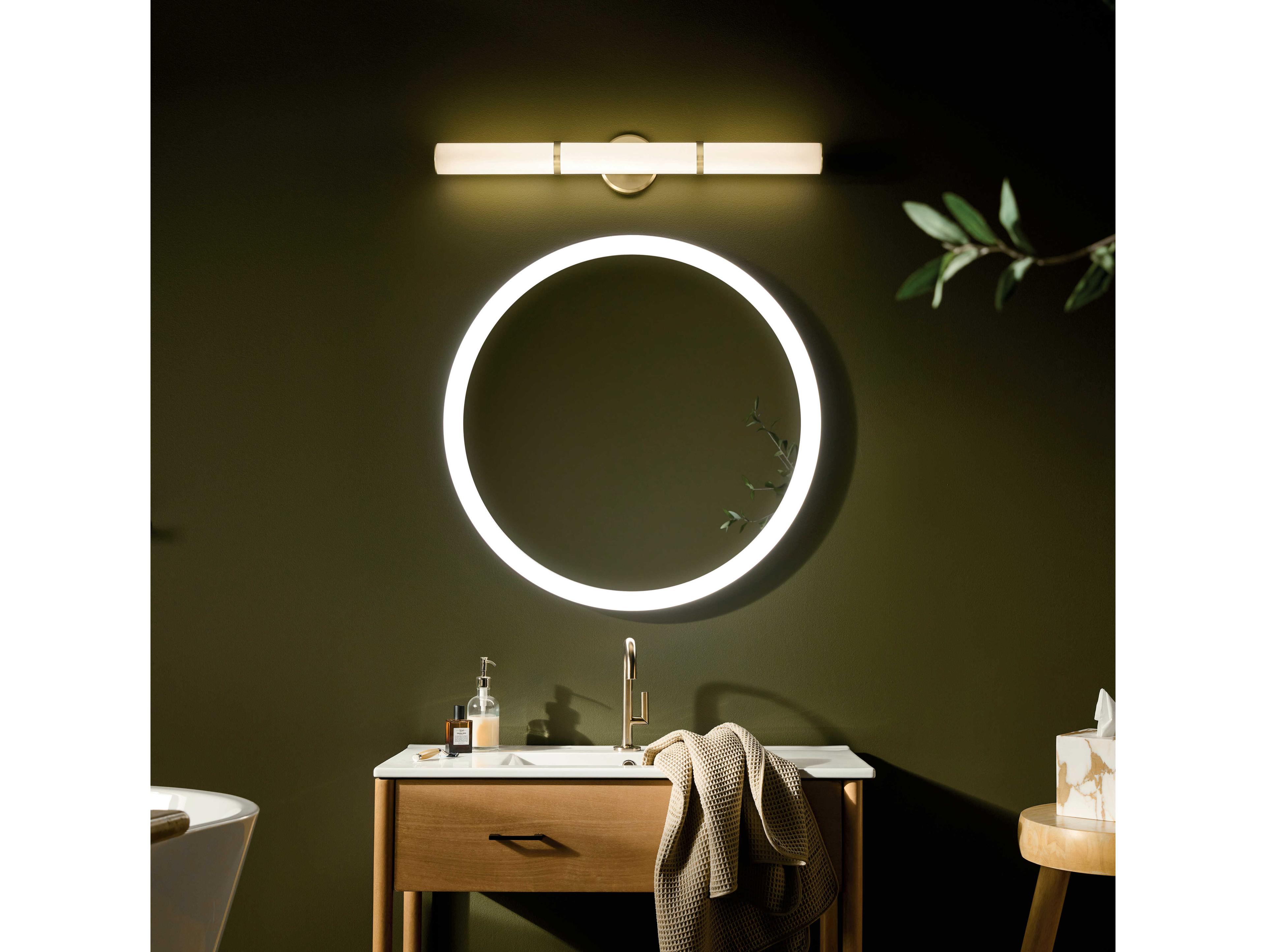 Kichler Rosh 1-Light Champagne Bronze Vanity Light