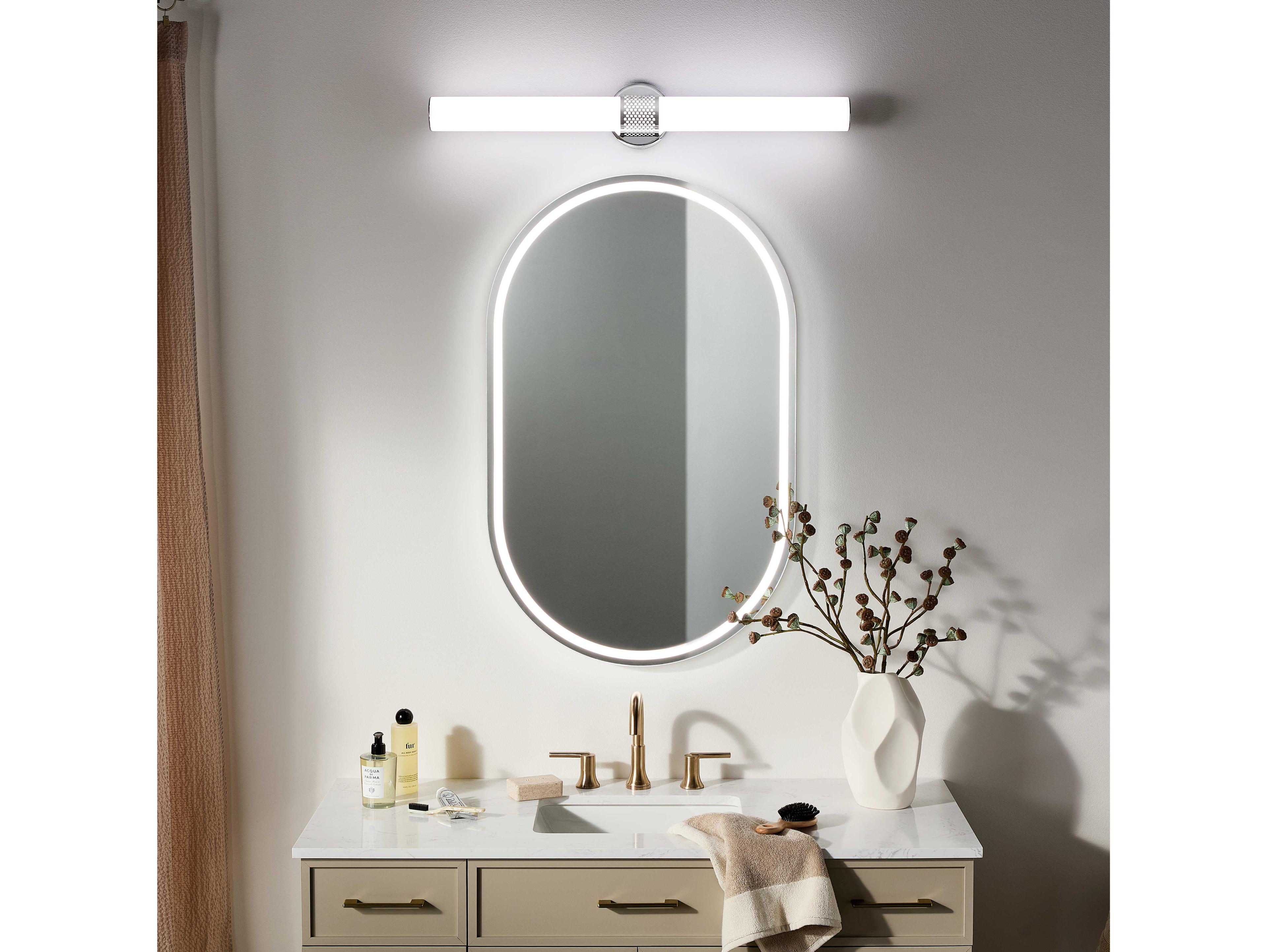 Kichler Sashi 1-Light Chrome Vanity Light