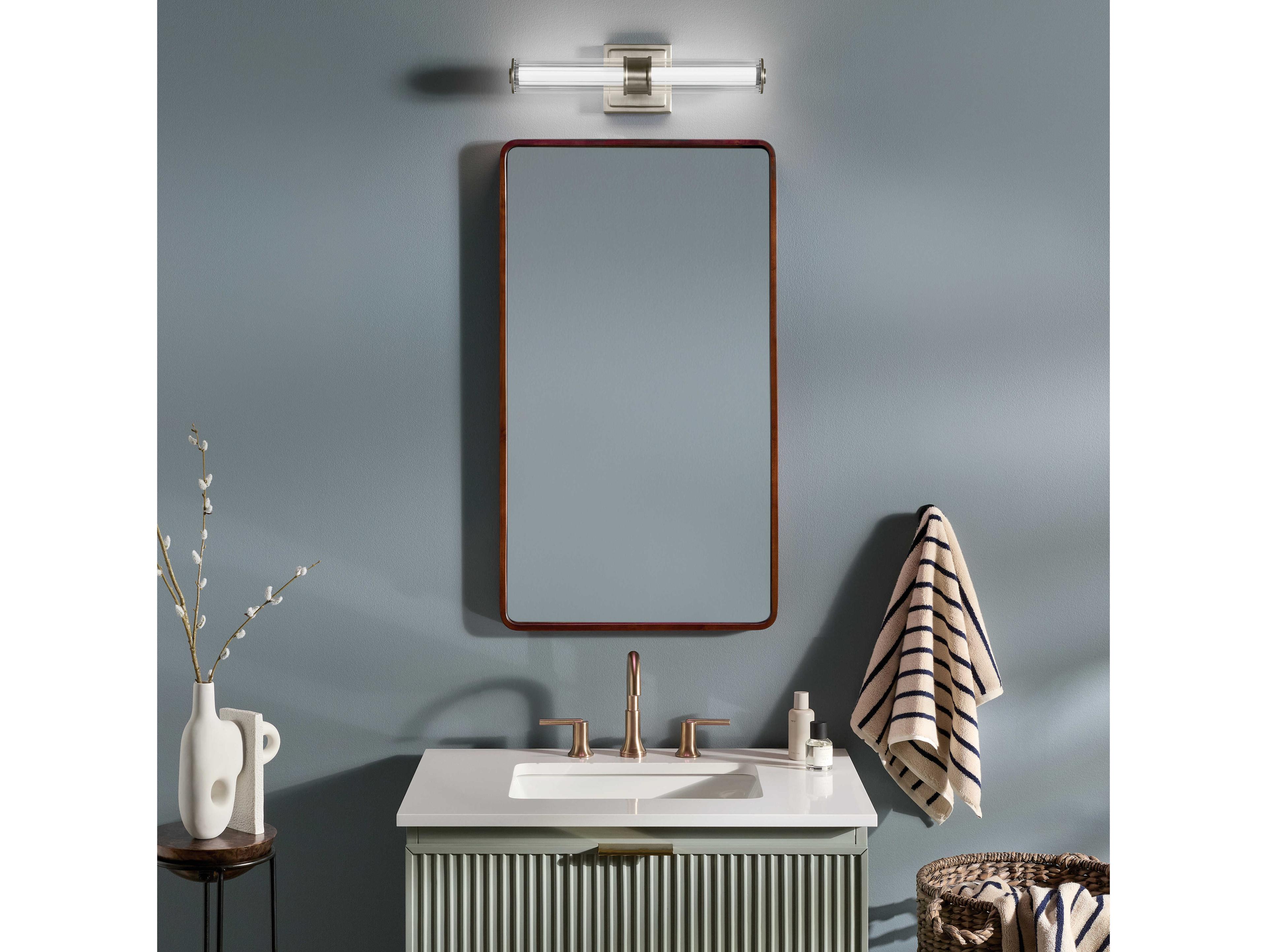 Kichler Laurene 1-Light Brushed Nickel Vanity Light