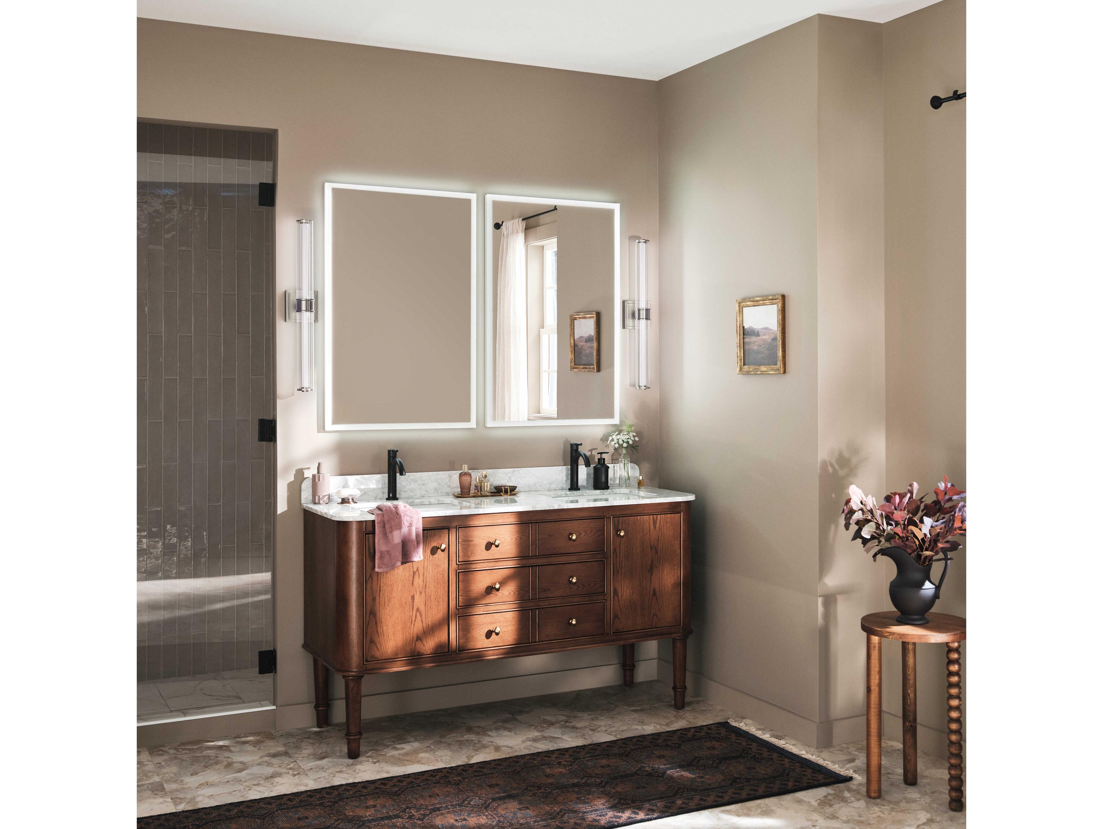 Kichler Laurene 1-Light Brushed Nickel Vanity Light