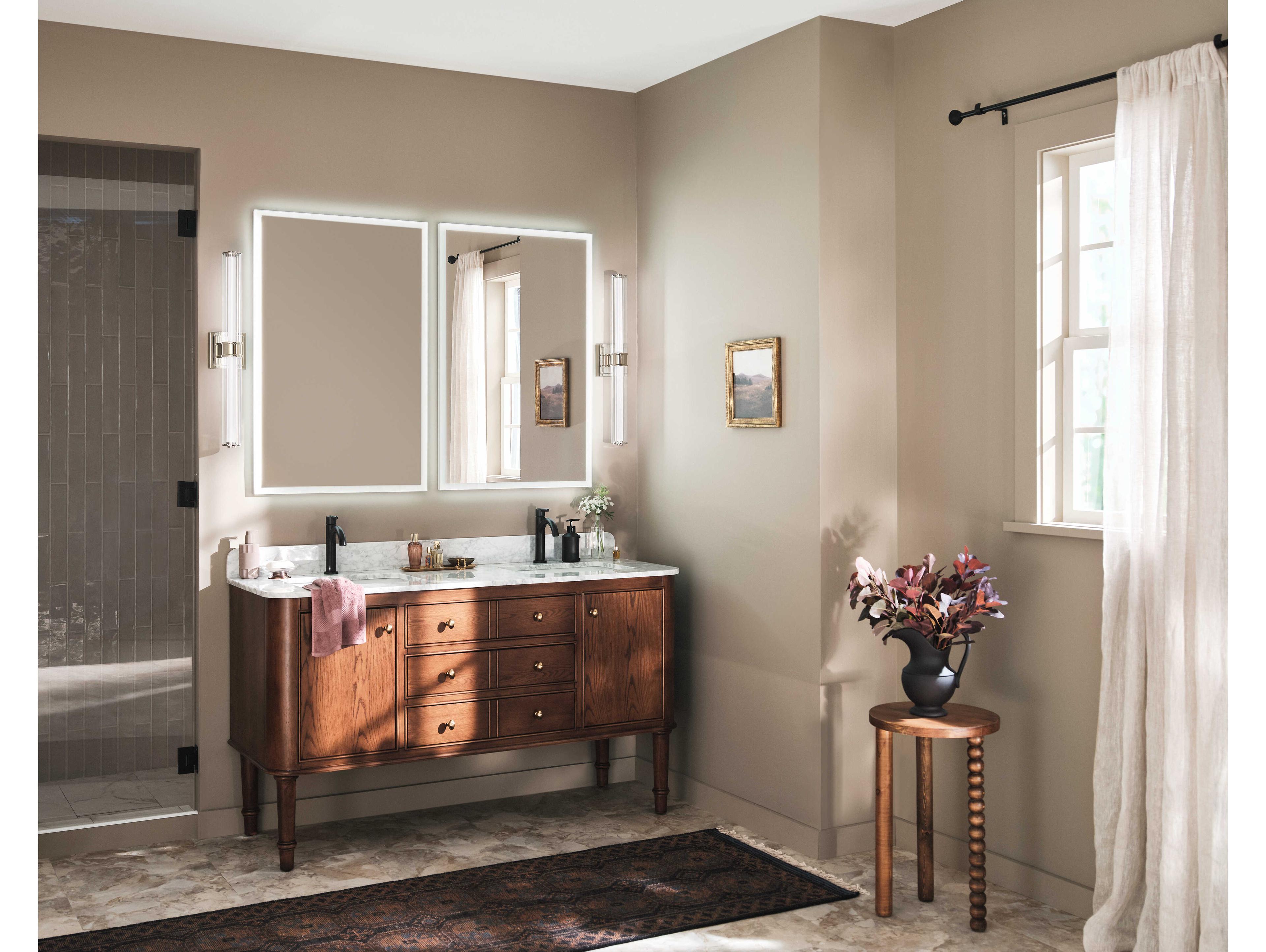 Kichler Laurene 1-Light Polished Nickel Vanity Light