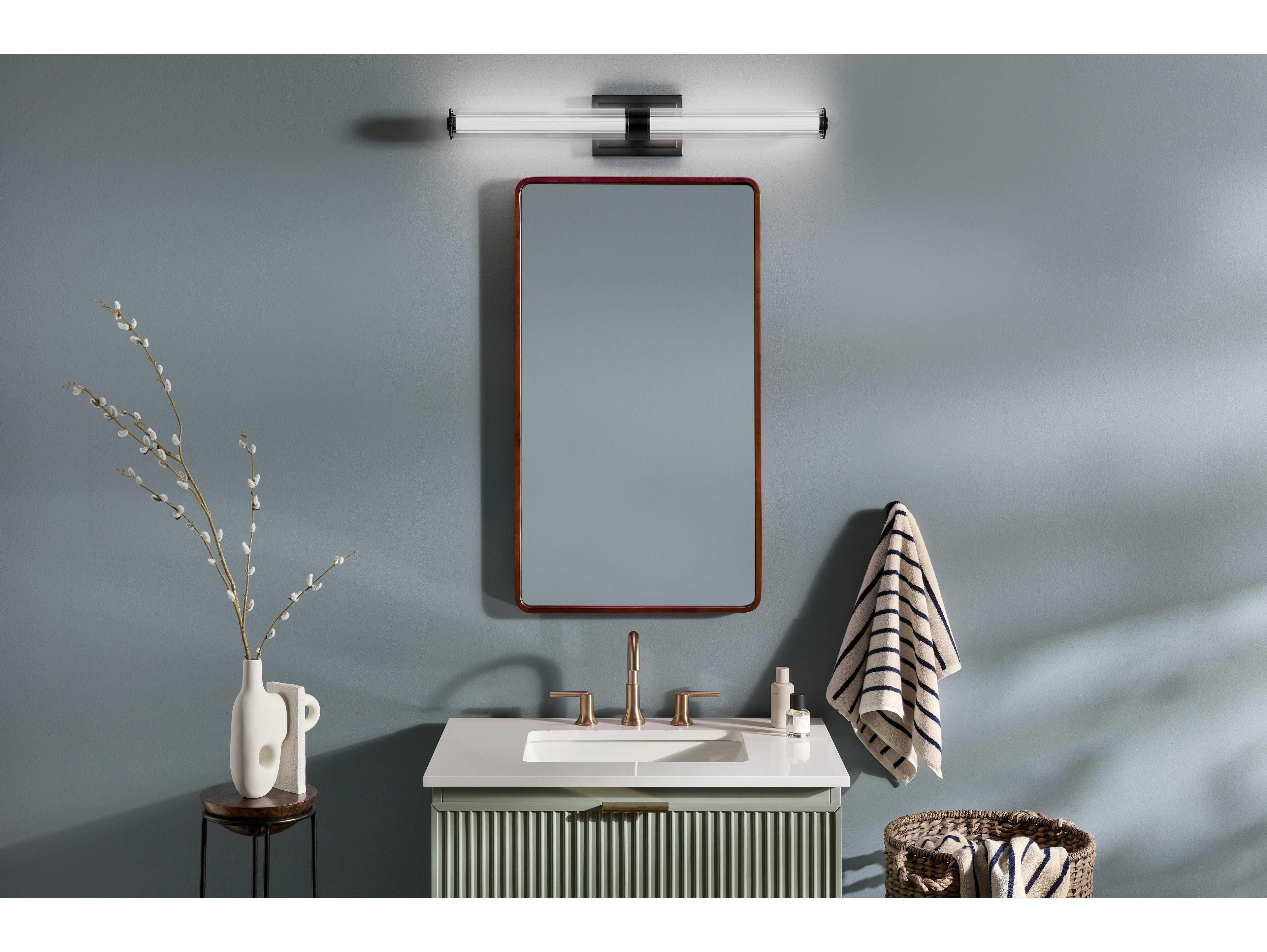 Kichler Laurene 1-Light Black Vanity Light