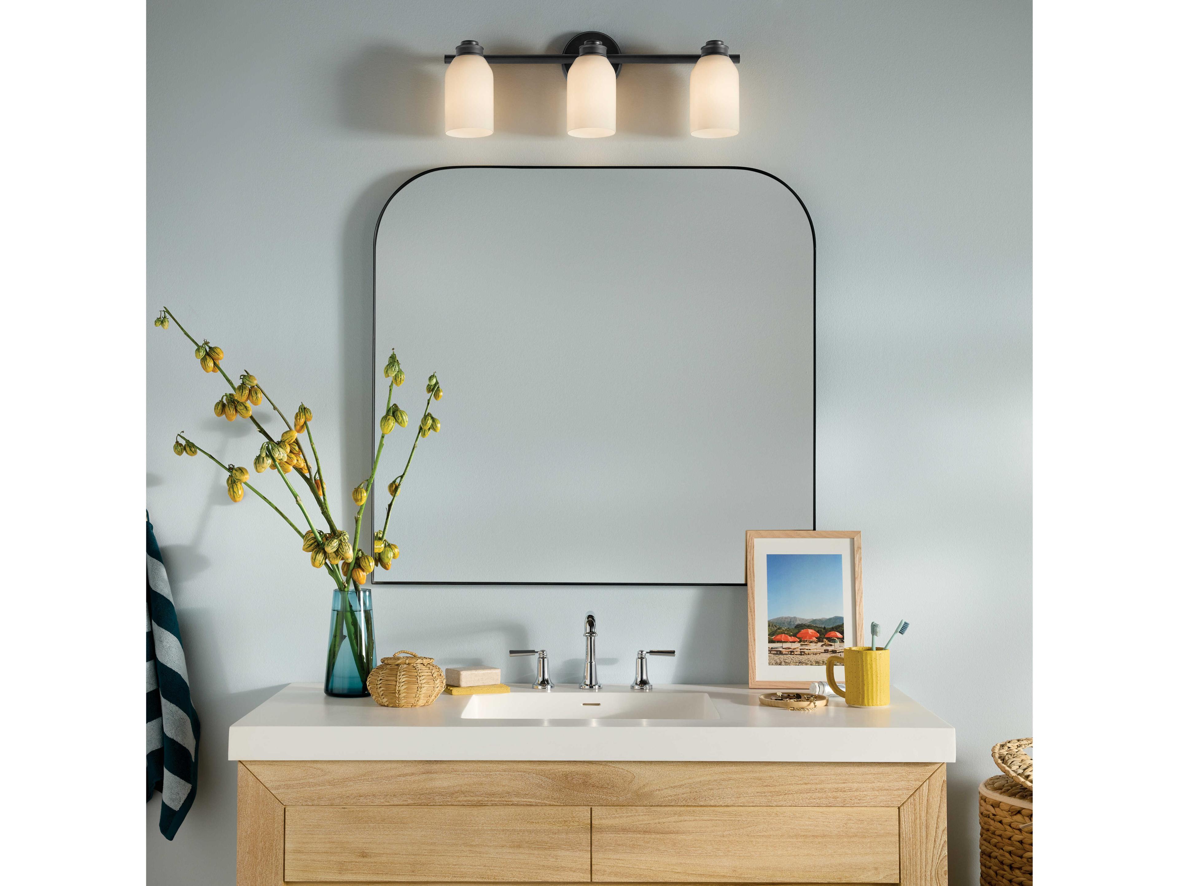 Kichler Shae 3-Light Black Vanity Light