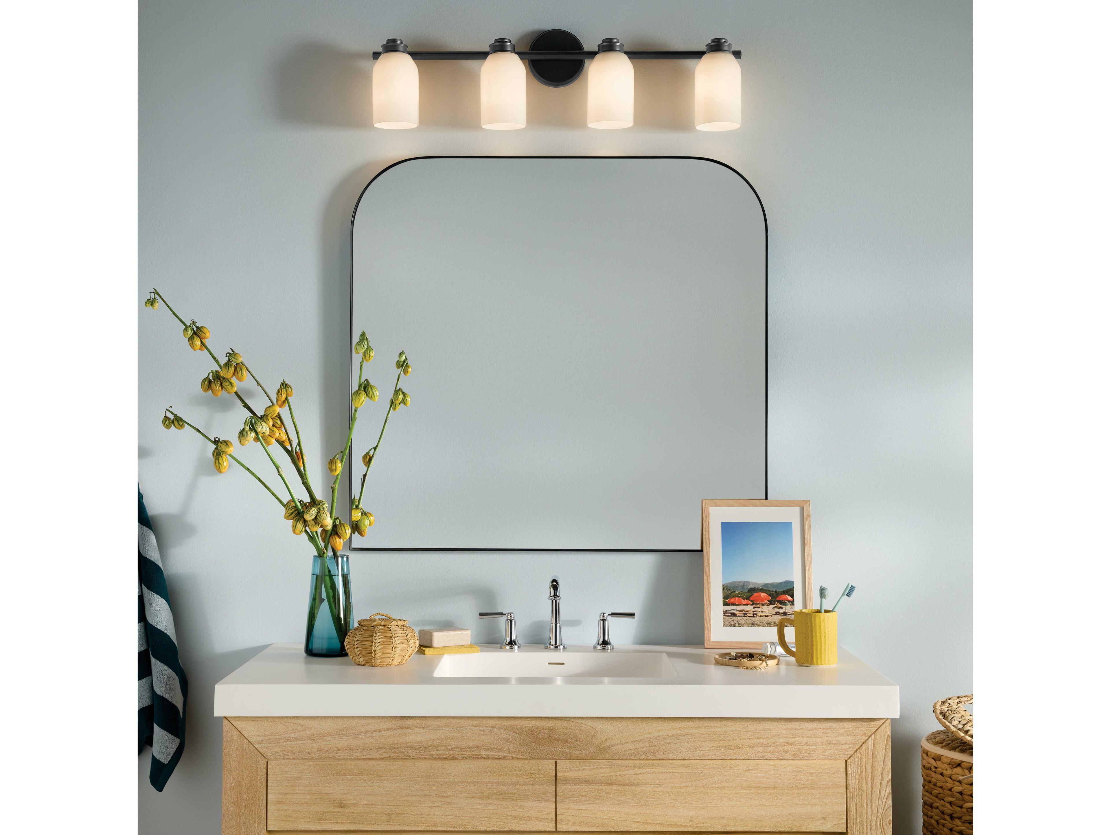 Kichler Shae 4-Light Black Vanity Light