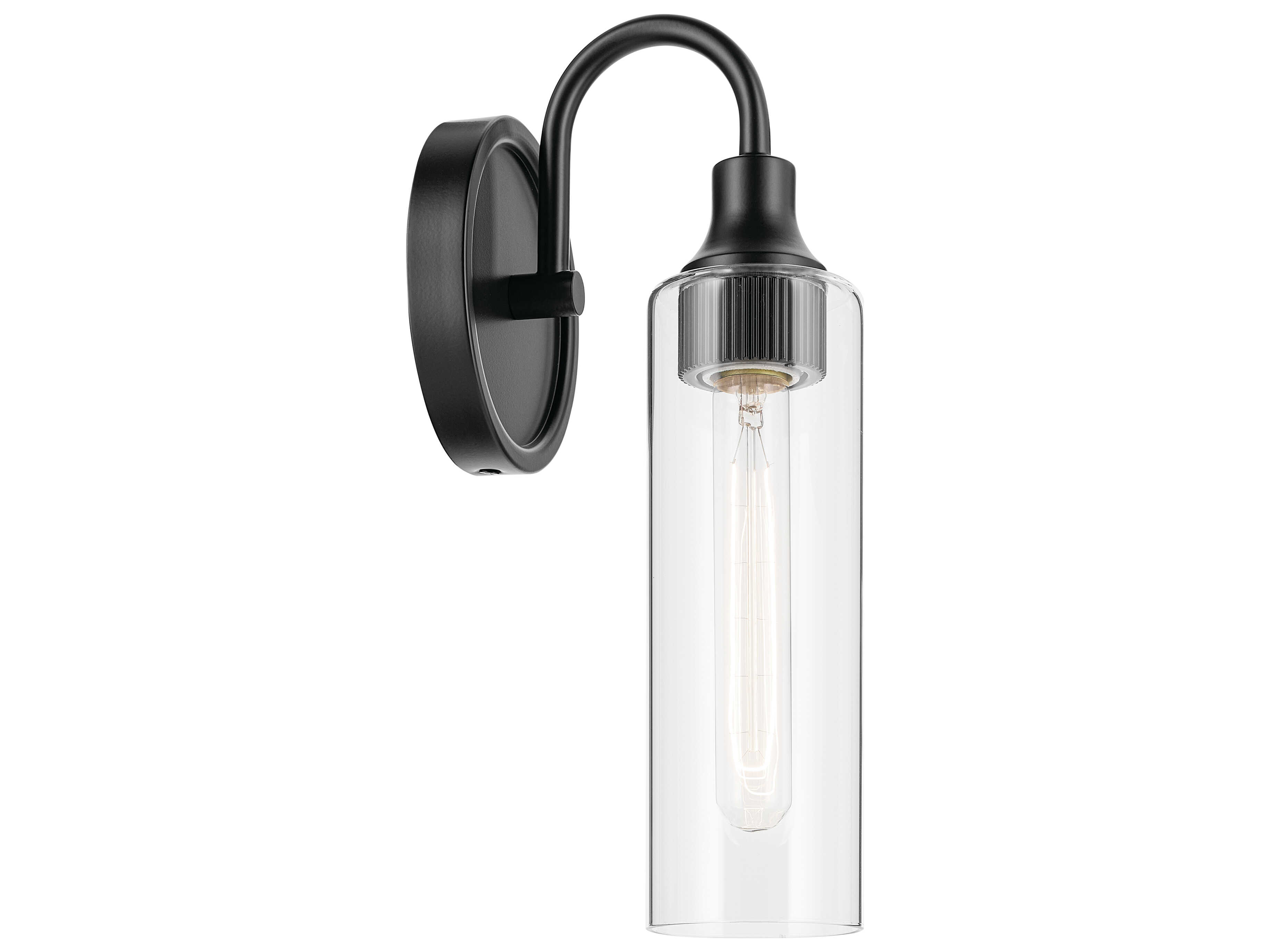 Kichler Kavi 1-Light Black Wall Sconce