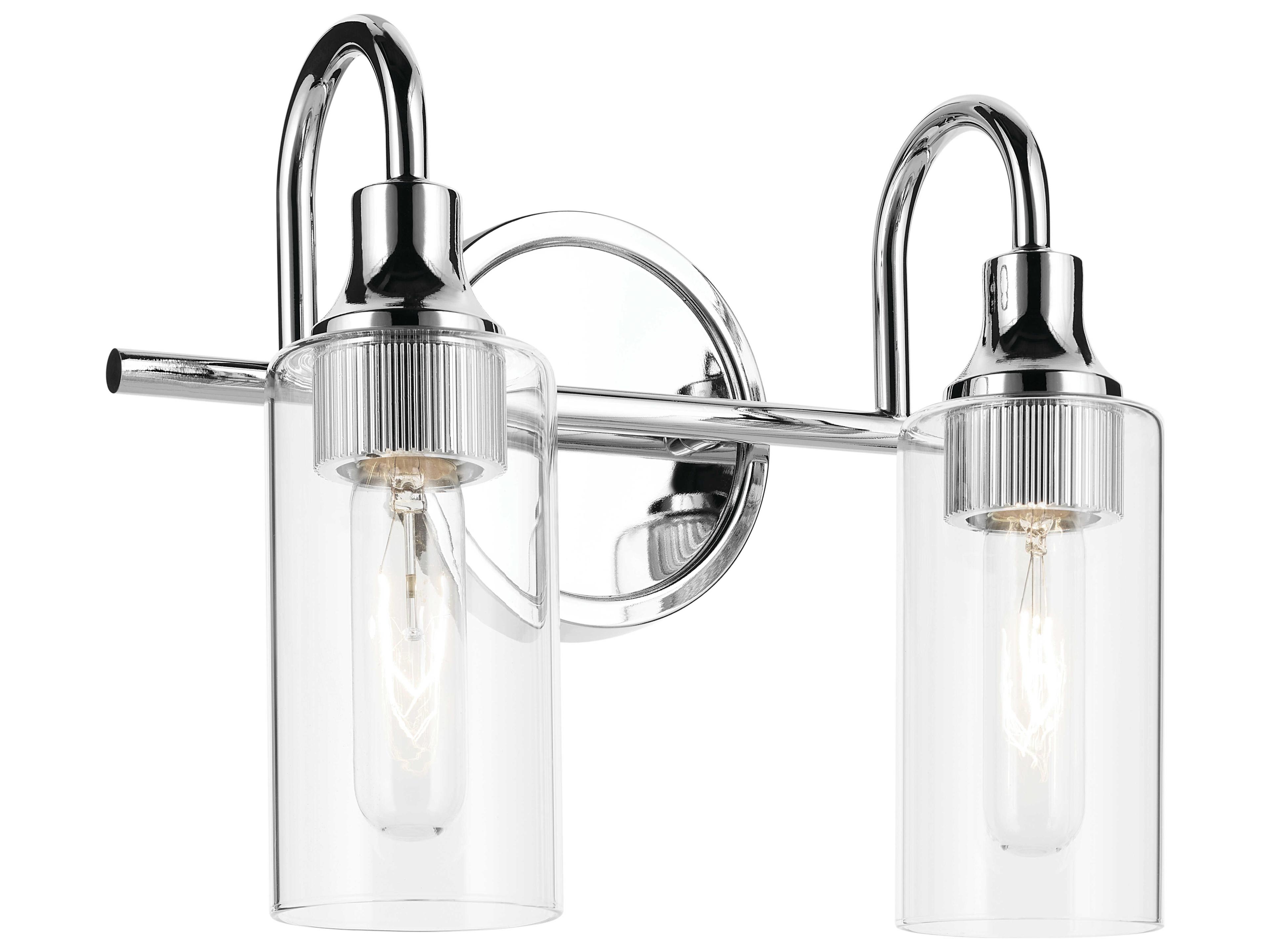Kichler Kavi 2-Light Chrome Vanity Light