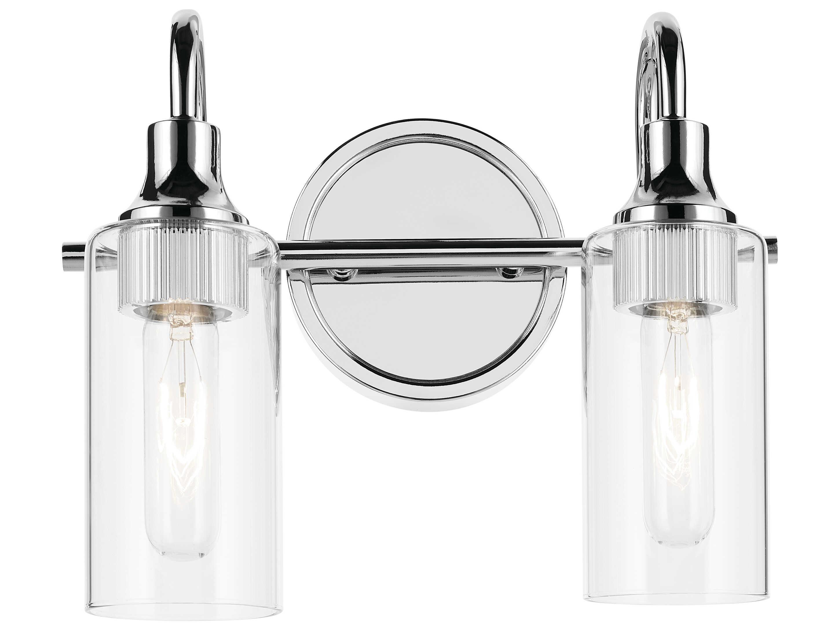 Kichler Kavi 2-Light Chrome Vanity Light