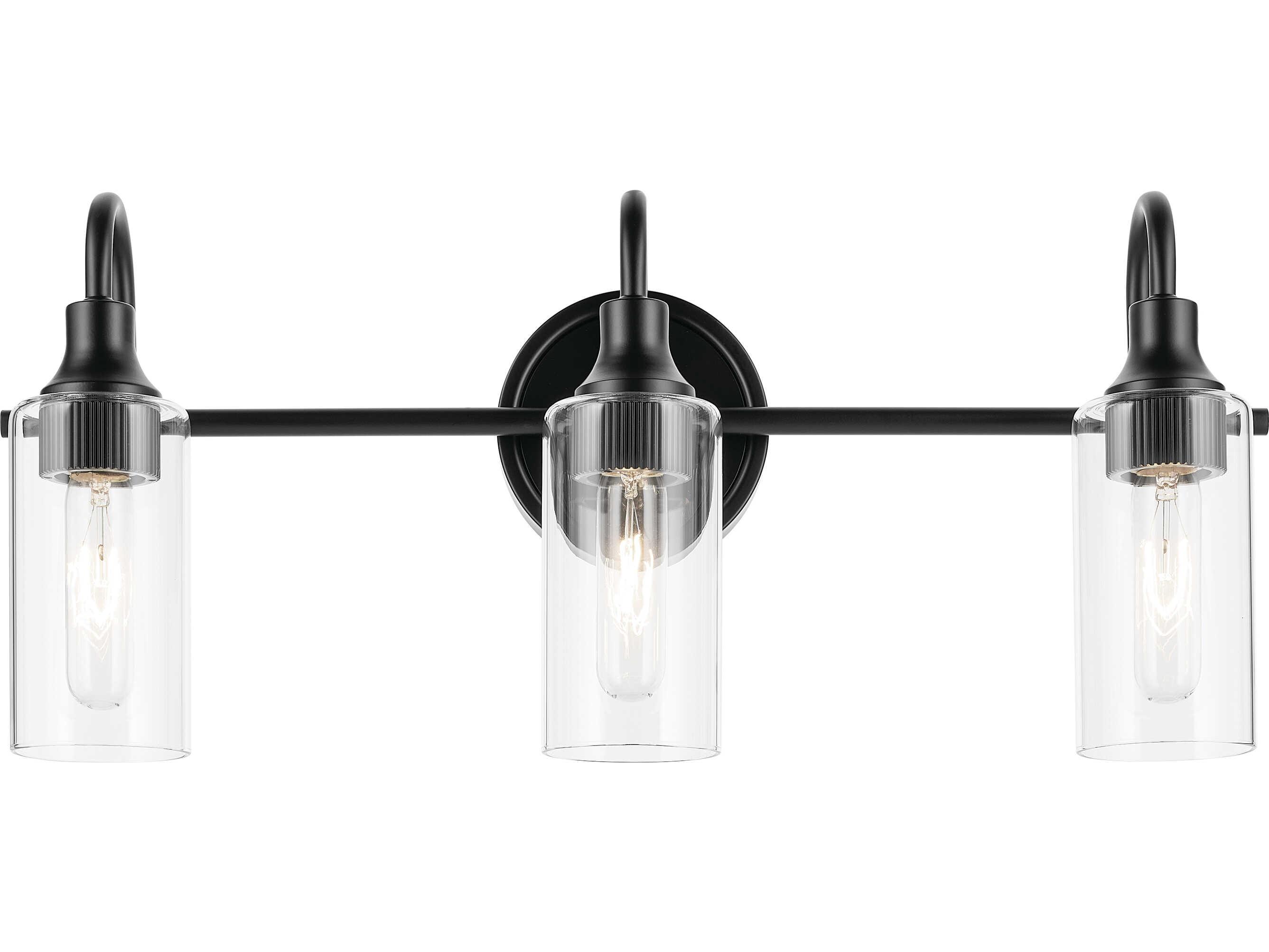 Kichler Kavi 3-Light Black Vanity Light