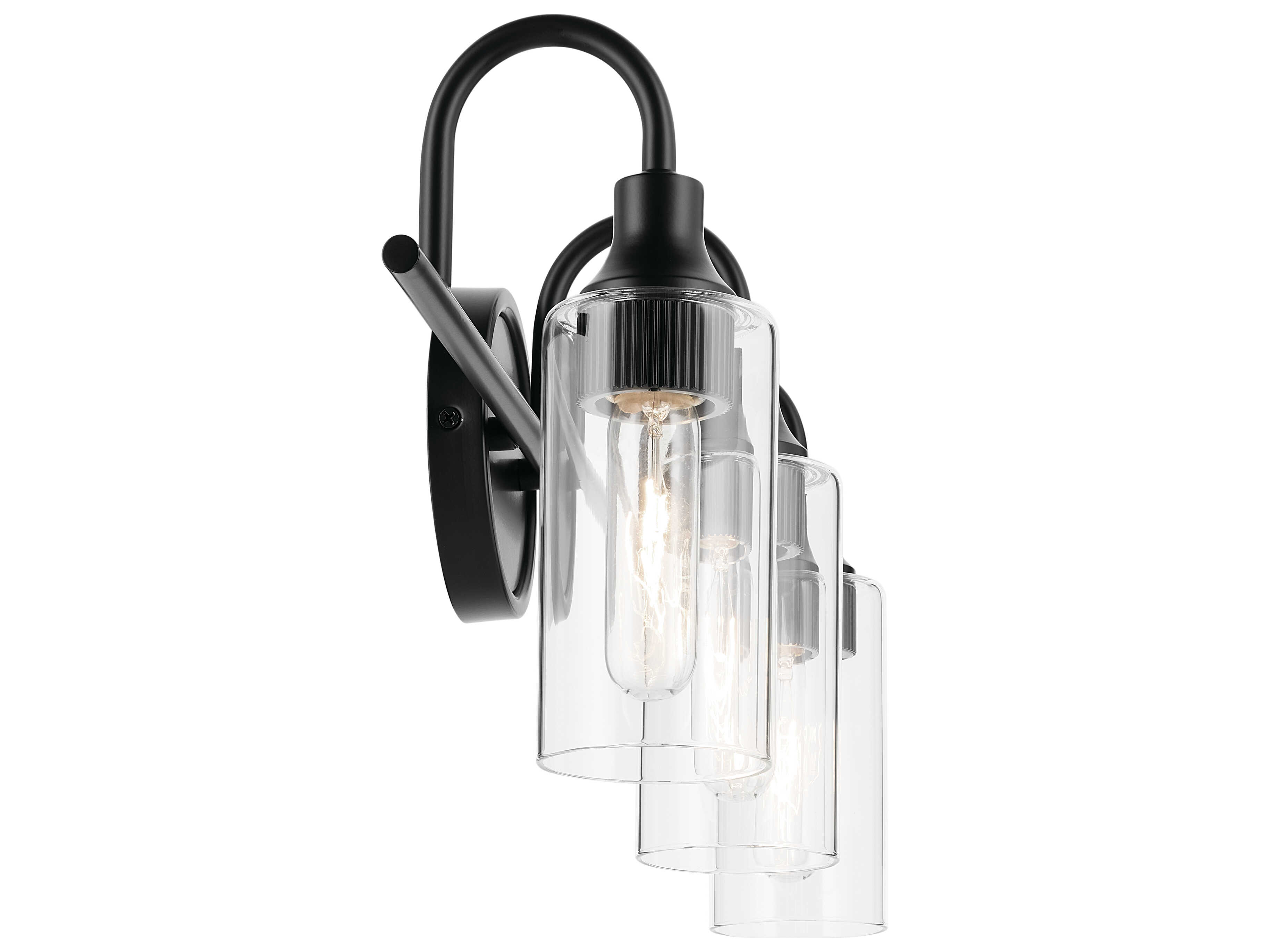 Kichler Kavi 3-Light Black Vanity Light