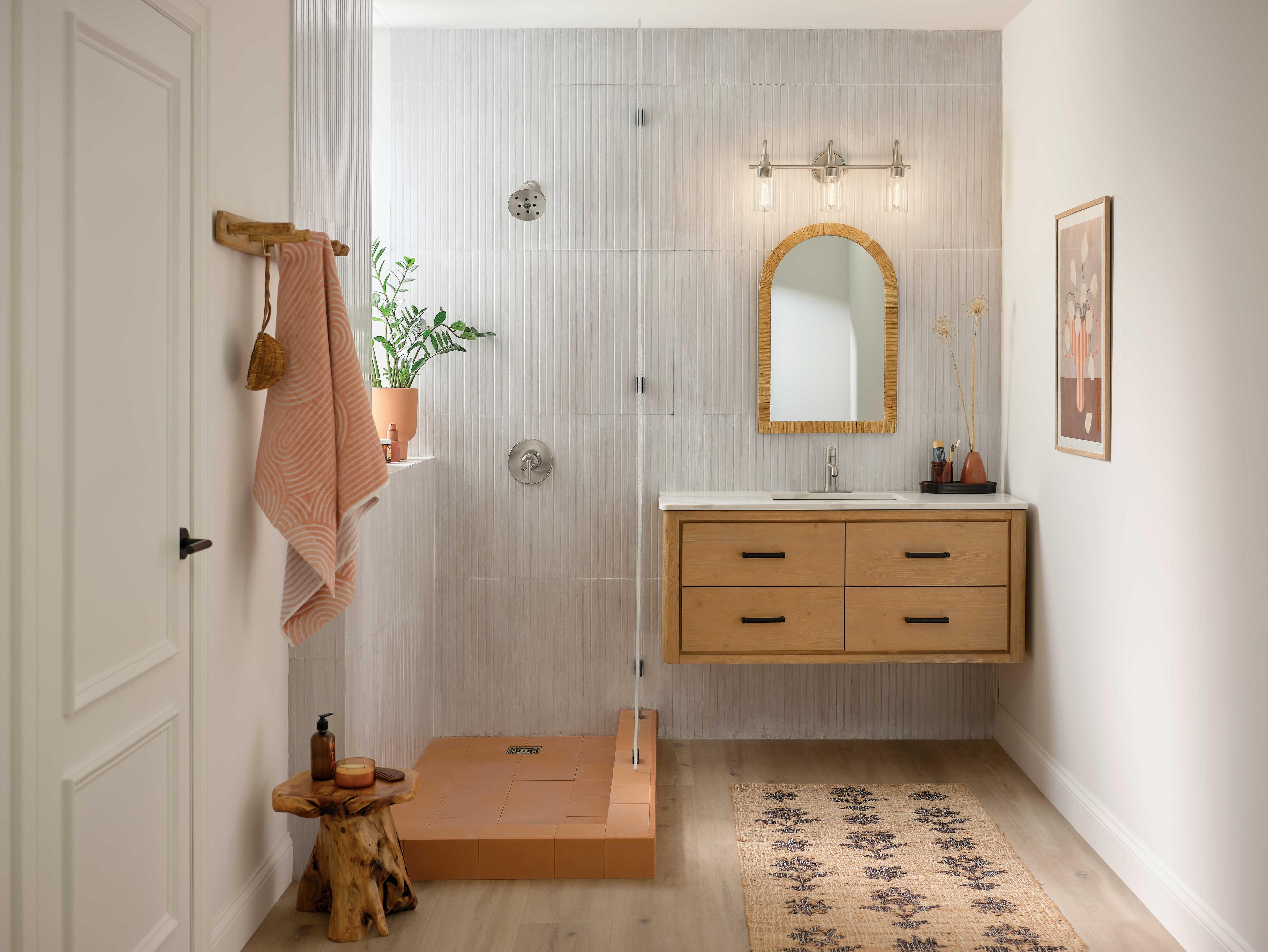 Kichler Kavi 3-Light Brushed Nickel Vanity Light