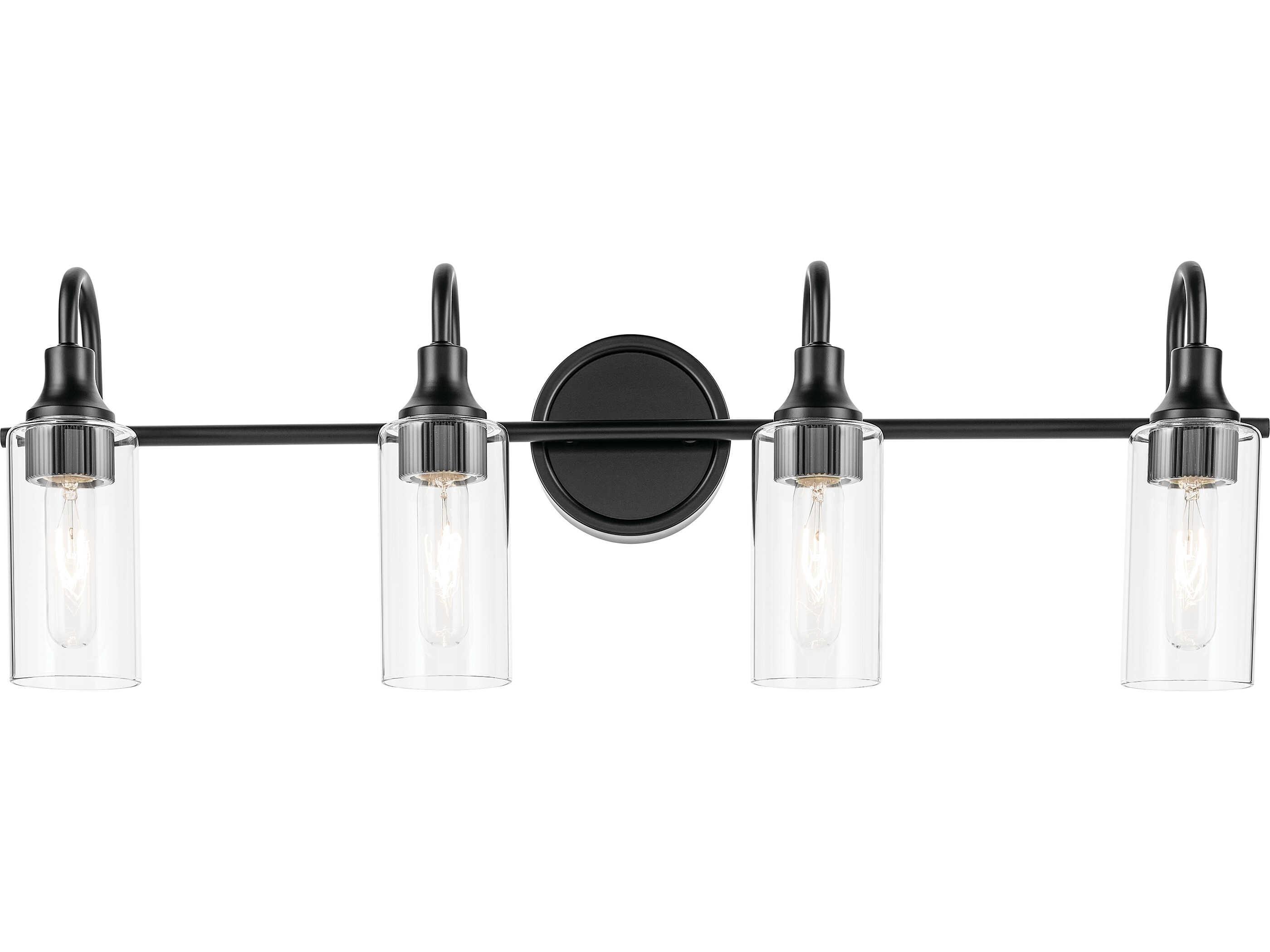 Kichler Kavi 4-Light Black Vanity Light