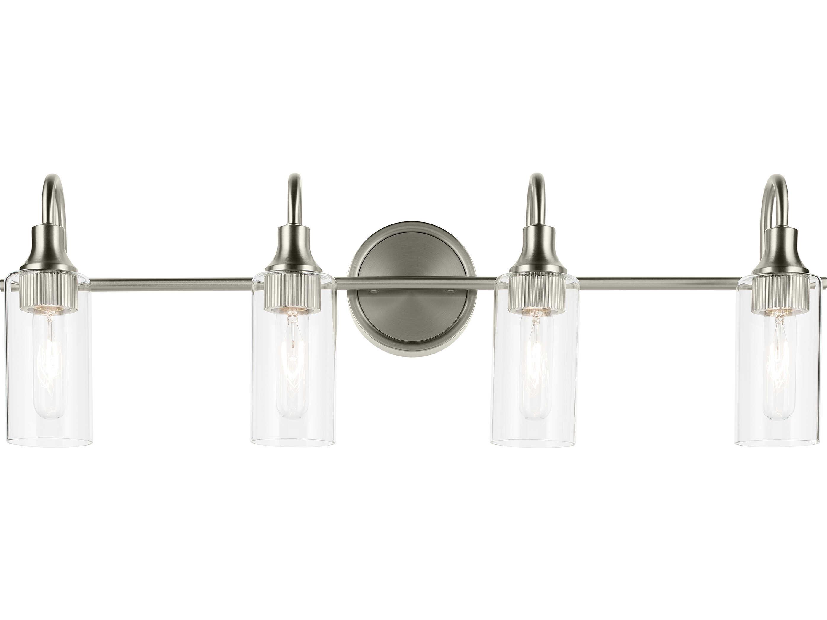 Kichler Kavi 4-Light Brushed Nickel Vanity Light