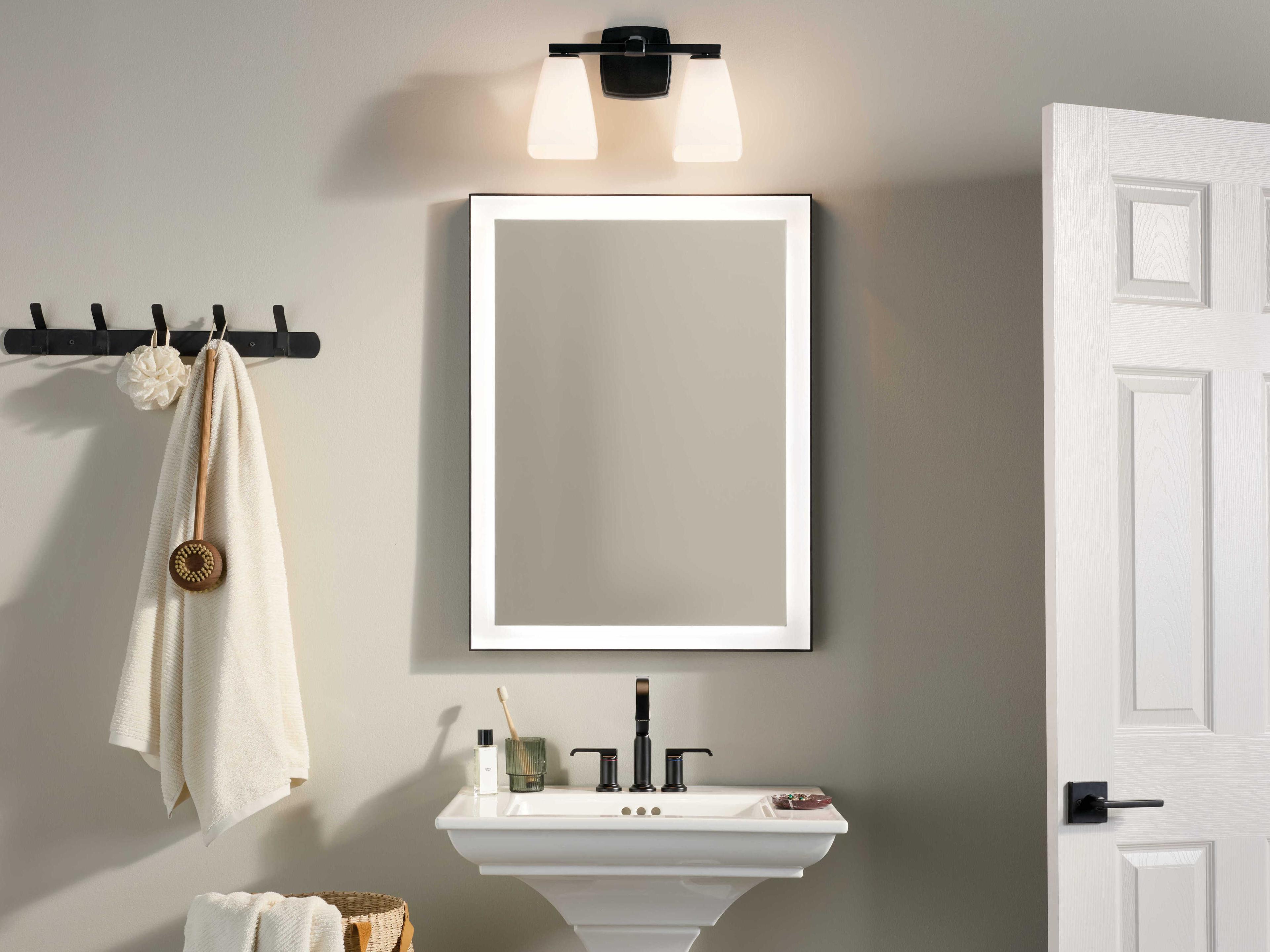 Kichler Marant 2-Light Black Vanity Light