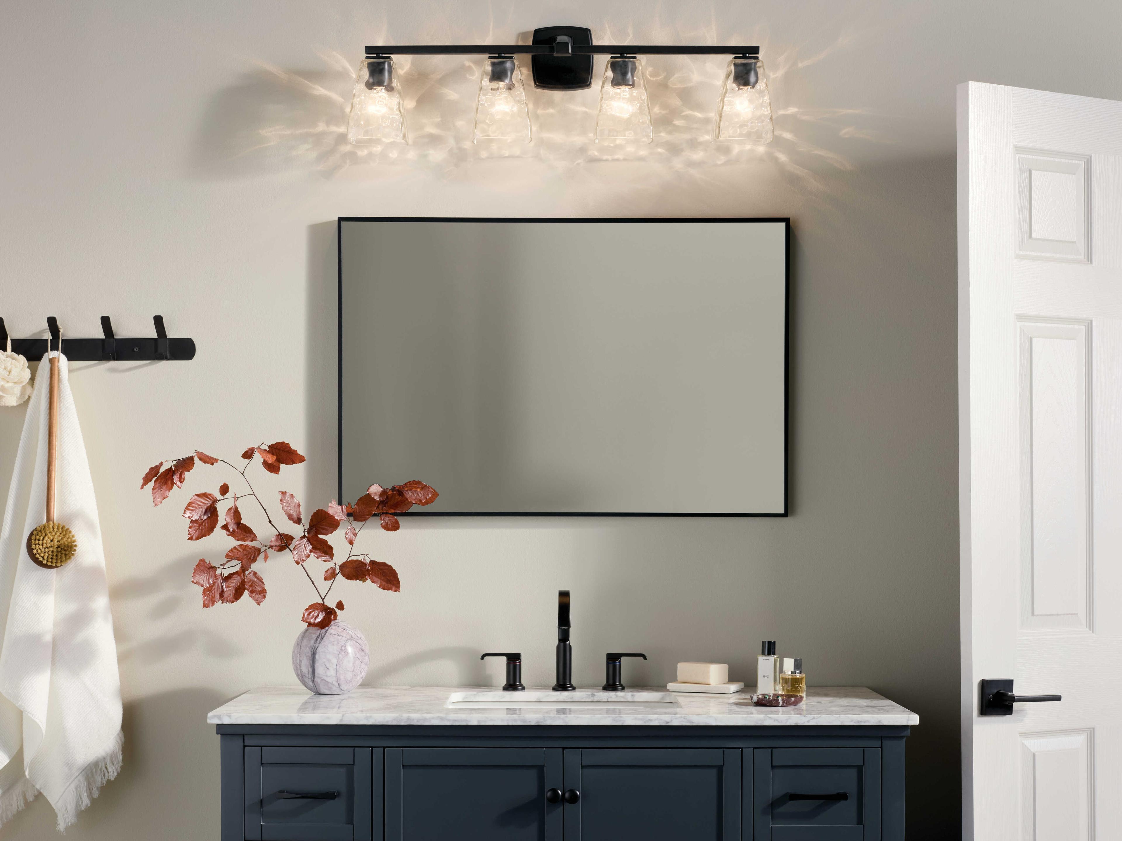 Kichler Marant 4-Light Black Vanity Light